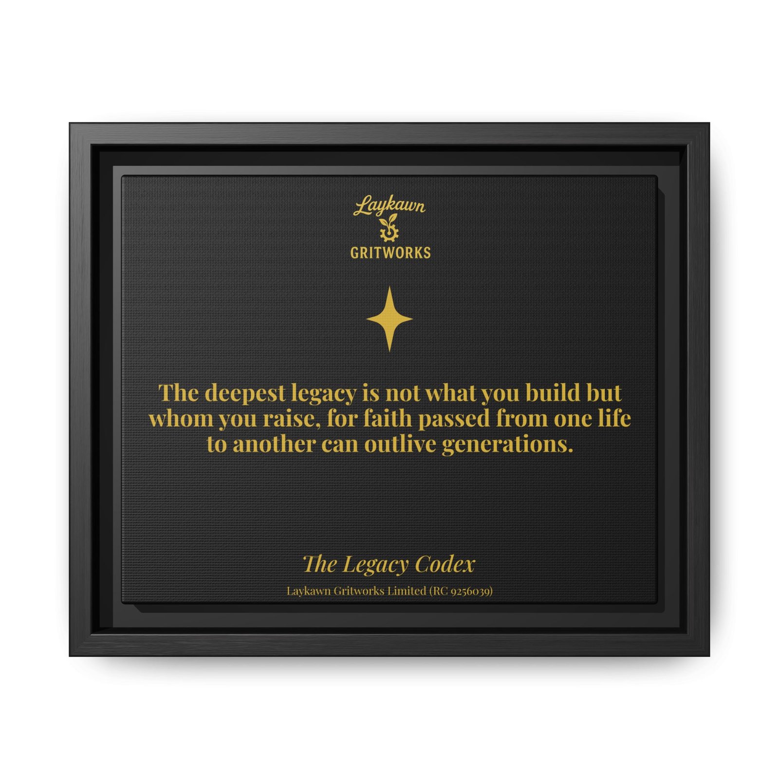 The Deepest Legacy – The Legacy Codex Premium Framed Canvas