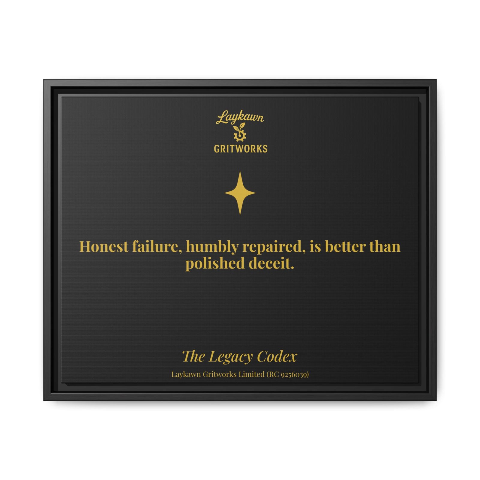 Honest Failure – The Legacy Codex Premium Framed Canvas - Image 29