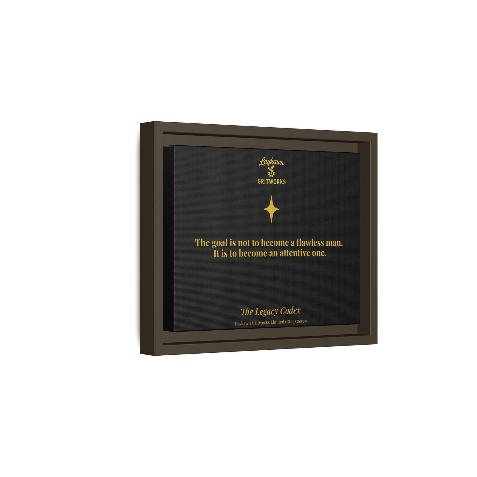 The Attentive Man – The Legacy Codex Premium Framed Canvas - Image 10