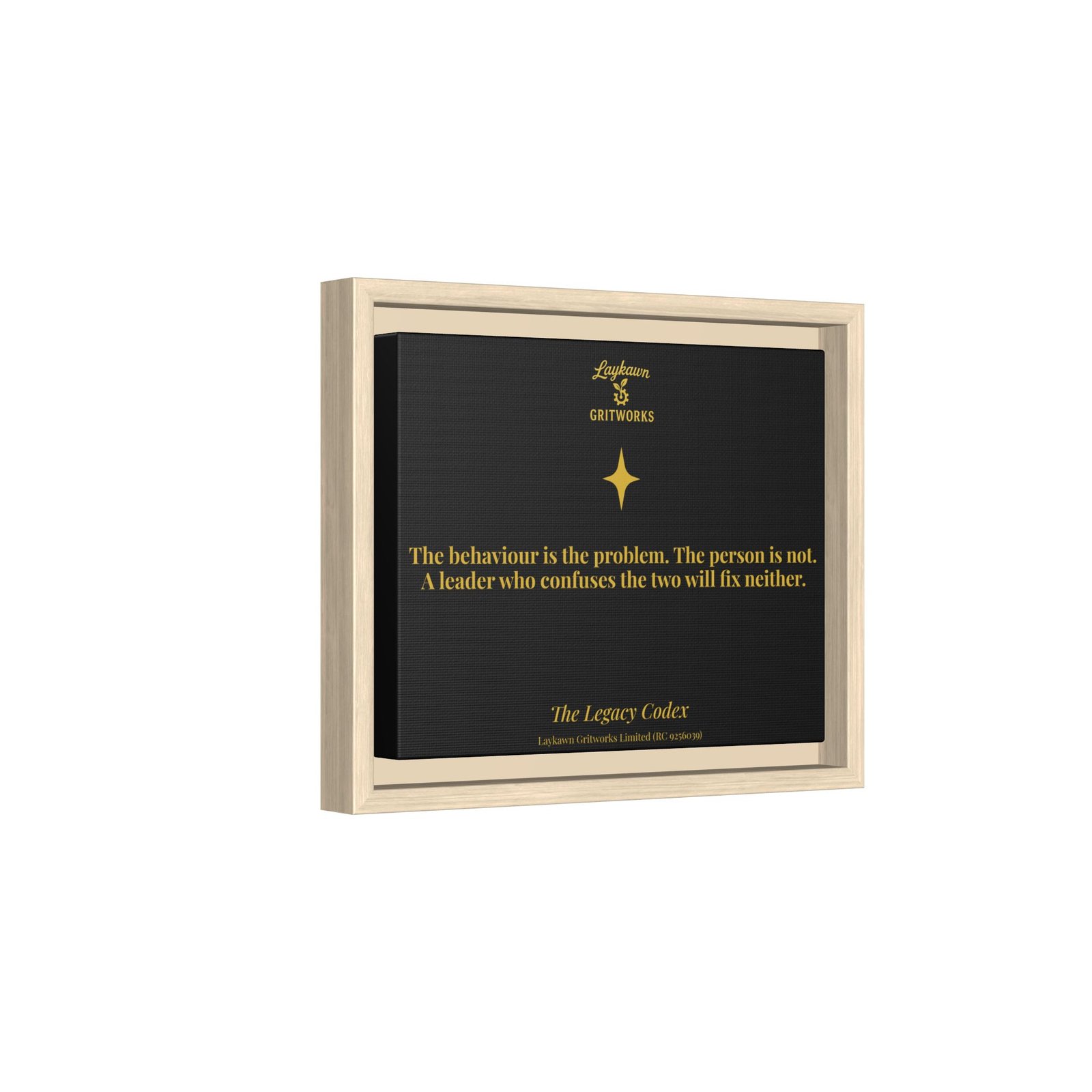 The Person is Not the Problem – The Legacy Codex Premium Framed Canvas - Image 6