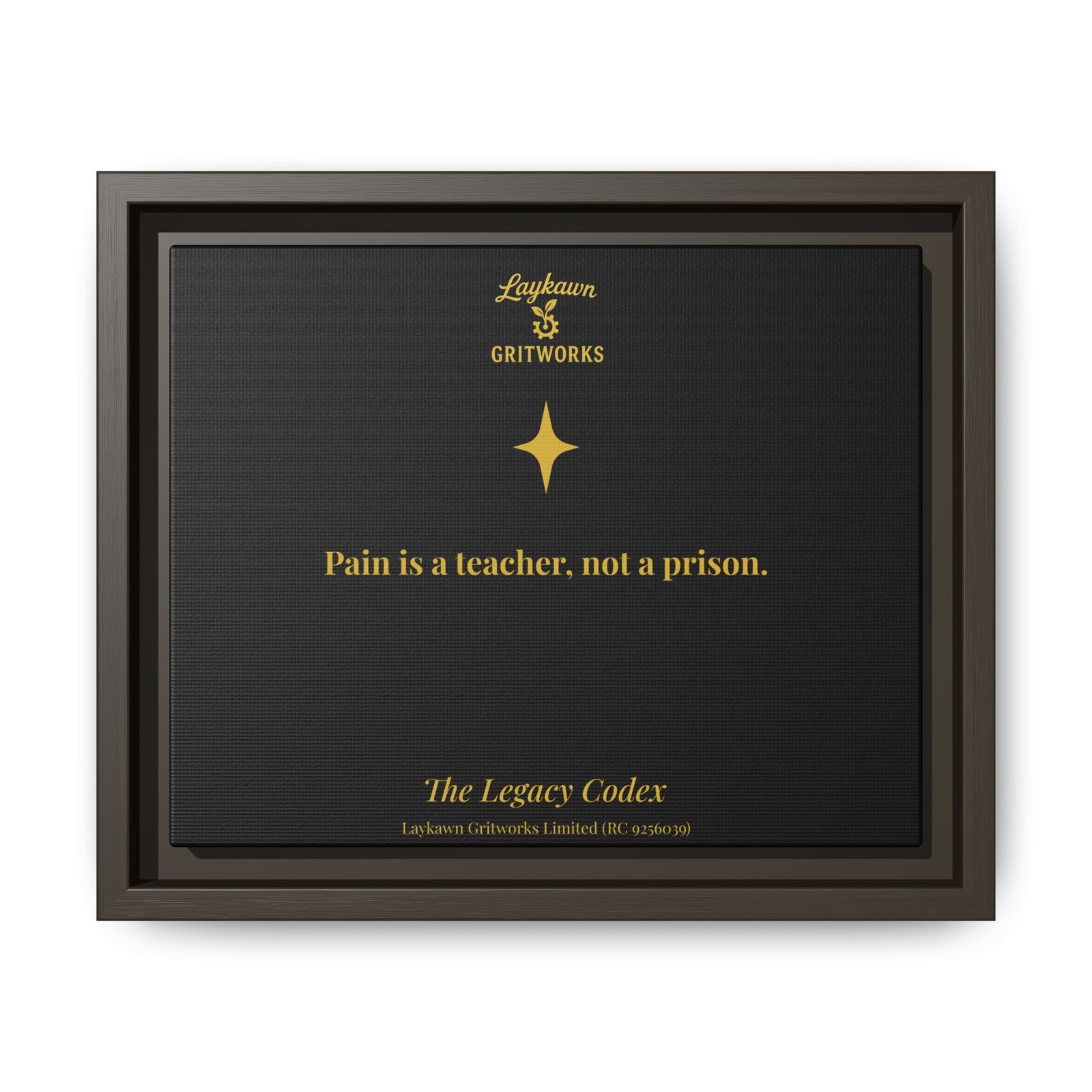 Pain as a Teacher – The Legacy Codex Premium Framed Canvas - Image 9
