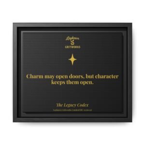 The Power of Character – The Legacy Codex Premium Framed Canvas