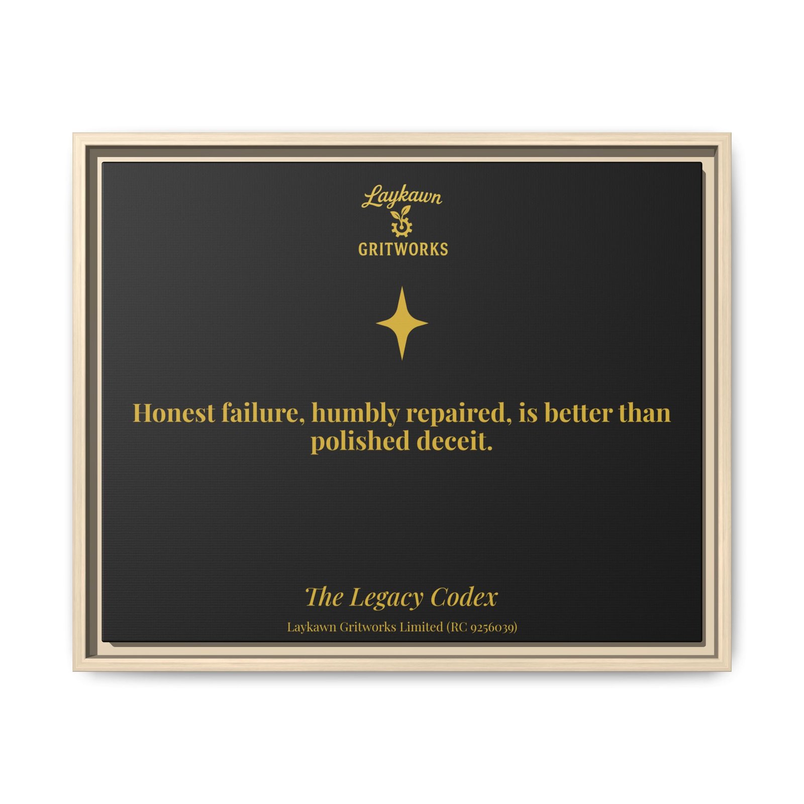 Honest Failure – The Legacy Codex Premium Framed Canvas - Image 21