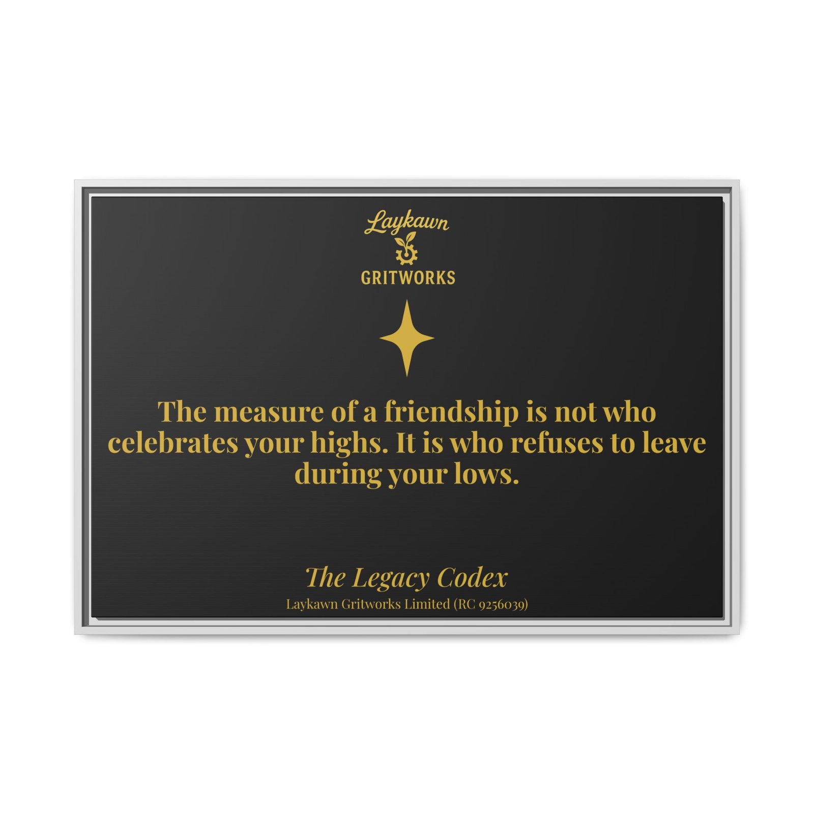 Tested Friendship – The Legacy Codex Premium Framed Canvas - Image 33