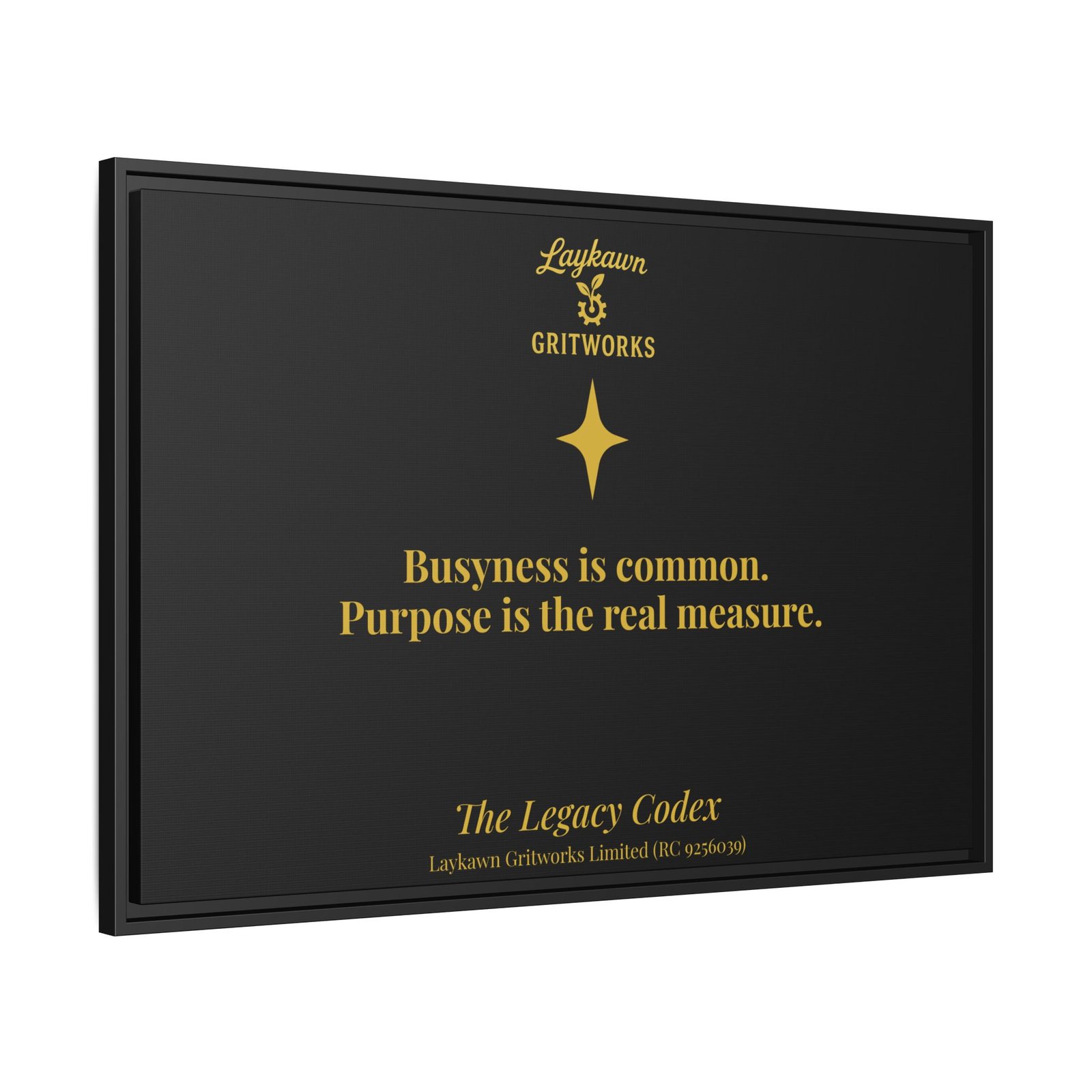 Purpose Over Busyness – The Legacy Codex Premium Framed Canvas - Image 42