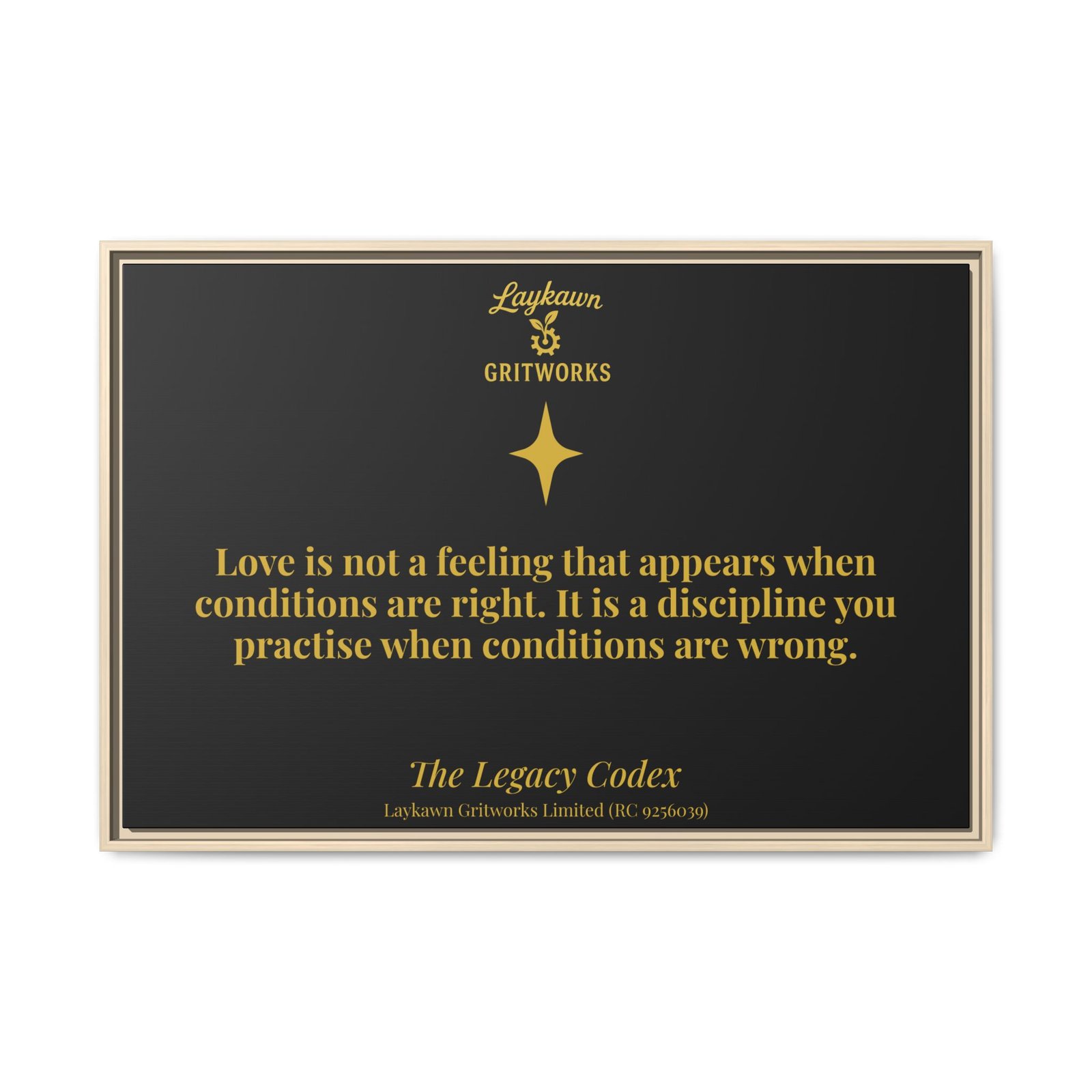 Love as Discipline – The Legacy Codex Premium Framed Canvas - Image 45