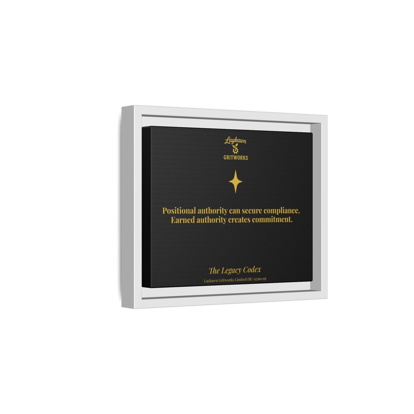 Earned Authority – The Legacy Codex Premium Framed Canvas - Image 14