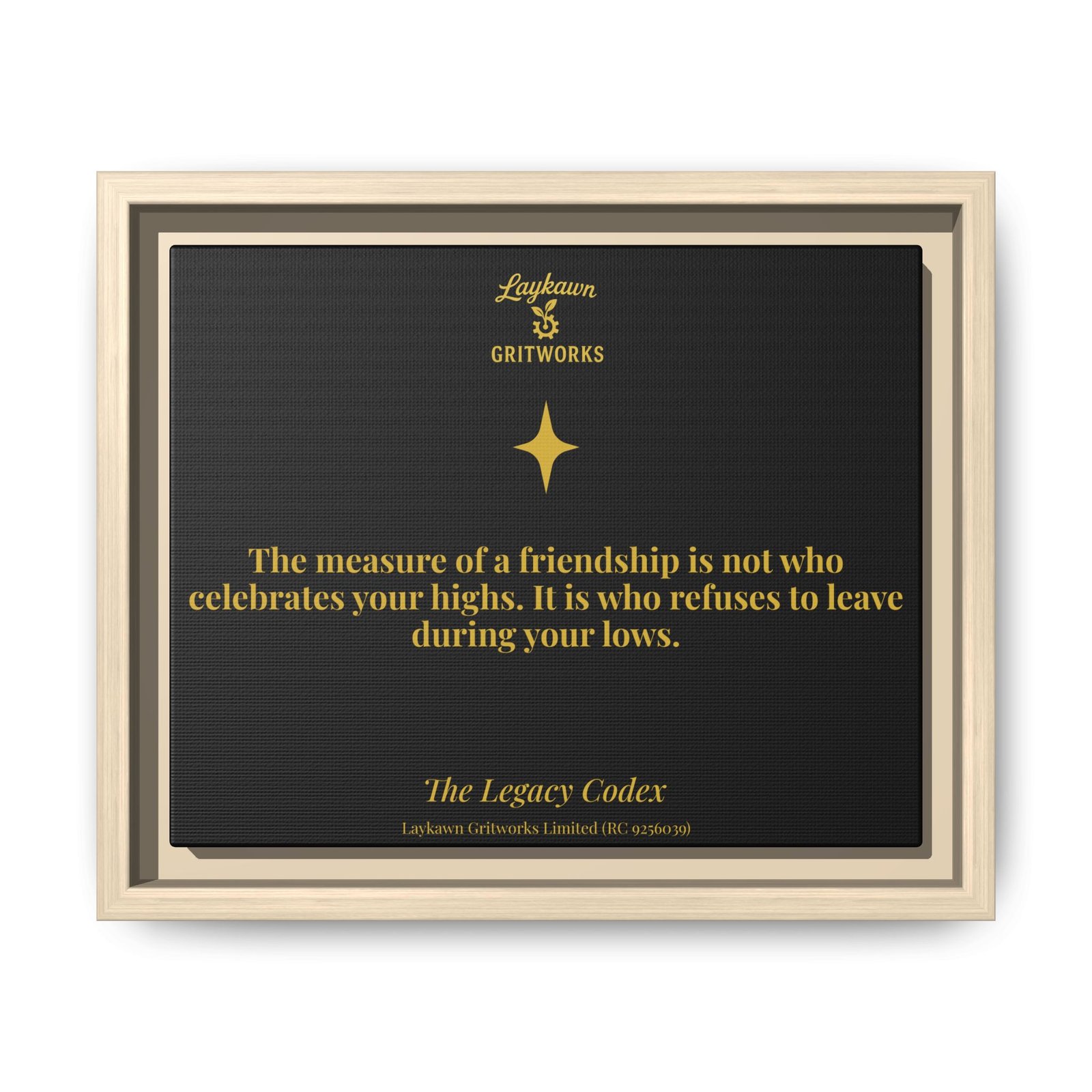 Tested Friendship – The Legacy Codex Premium Framed Canvas - Image 5