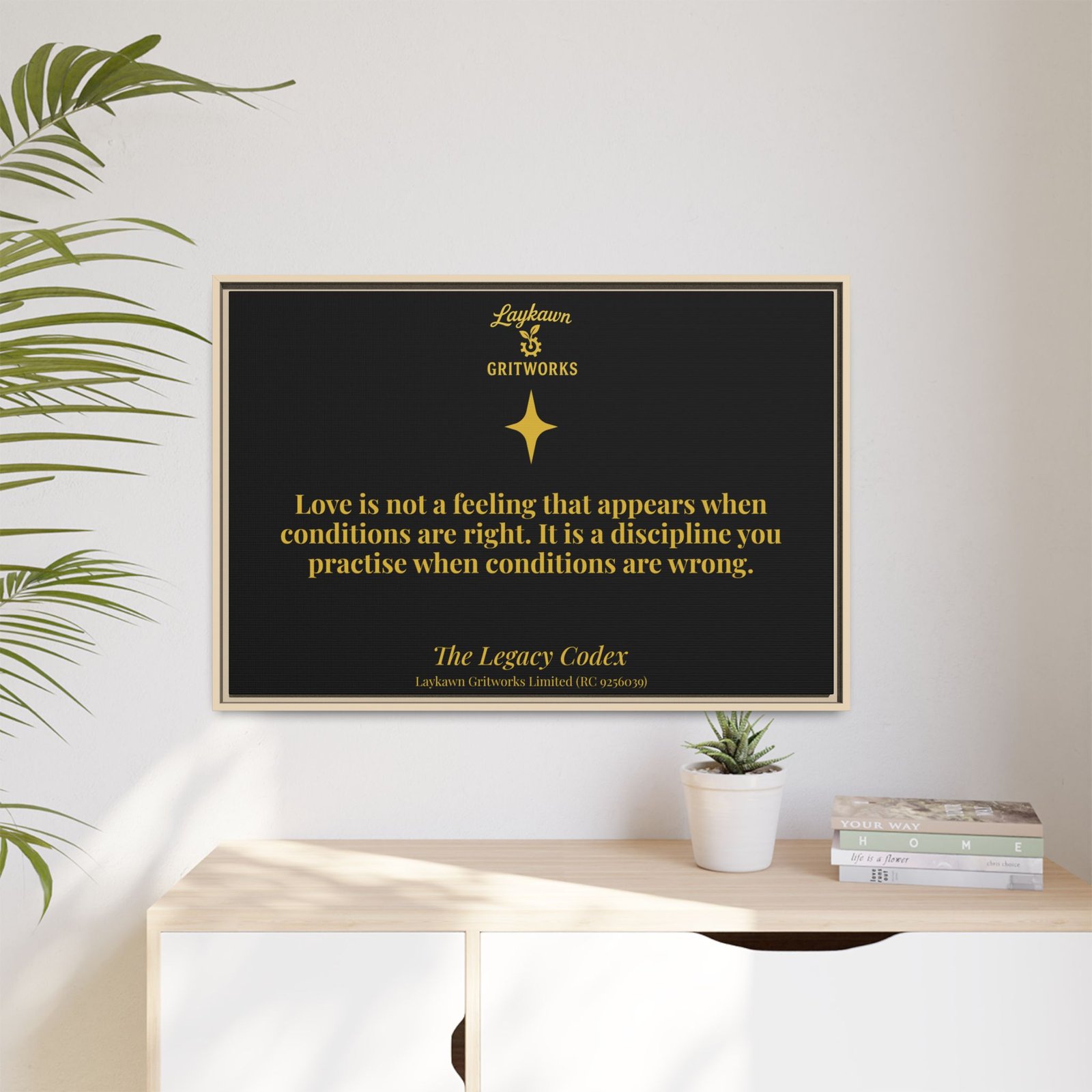 Love as Discipline – The Legacy Codex Premium Framed Canvas - Image 47