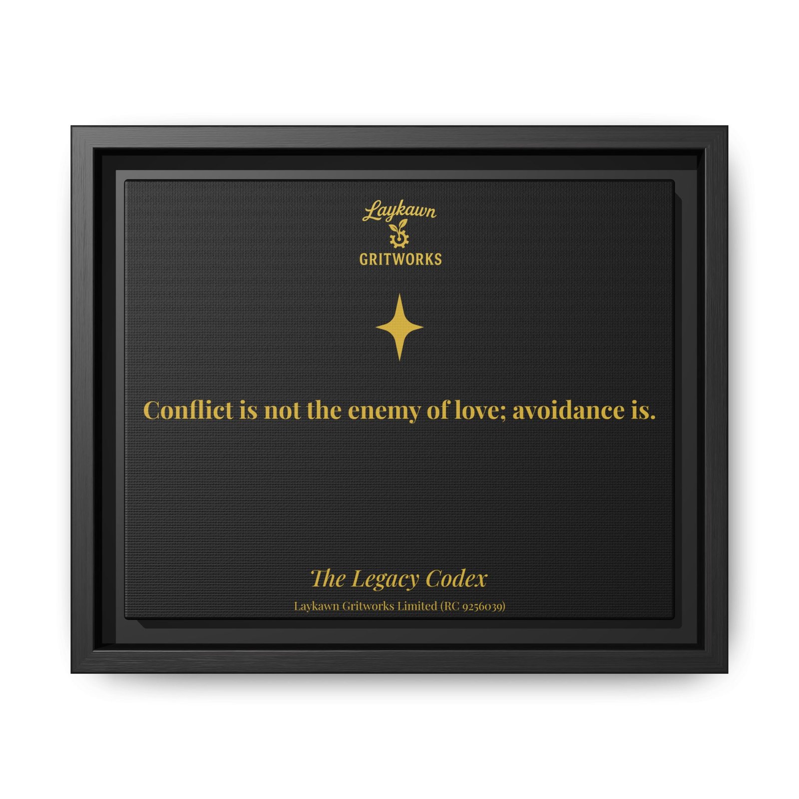 Love and Conflict – The Legacy Codex Premium Framed Canvas