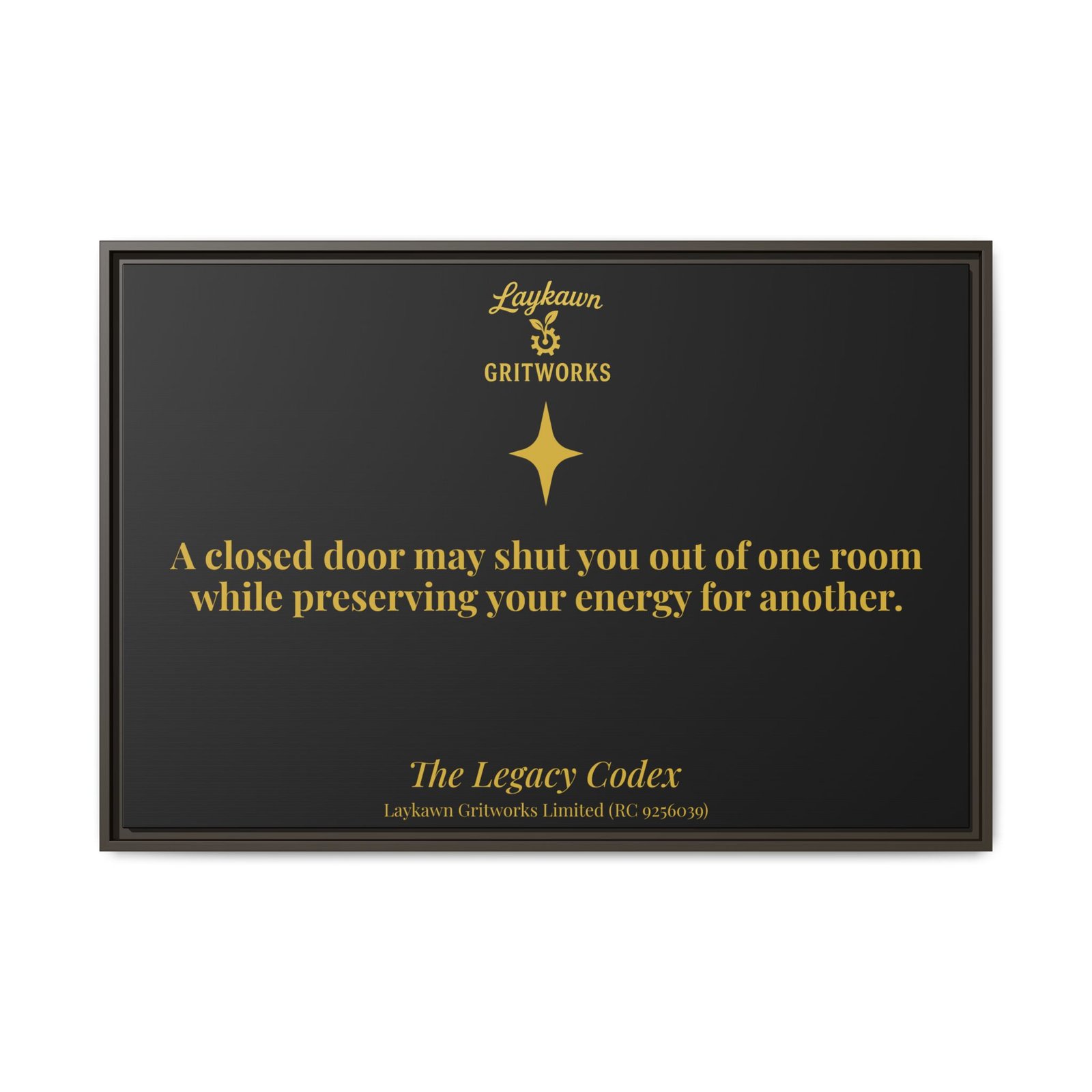 Beyond the Closed Door – The Legacy Codex Premium Framed Canvas - Image 37