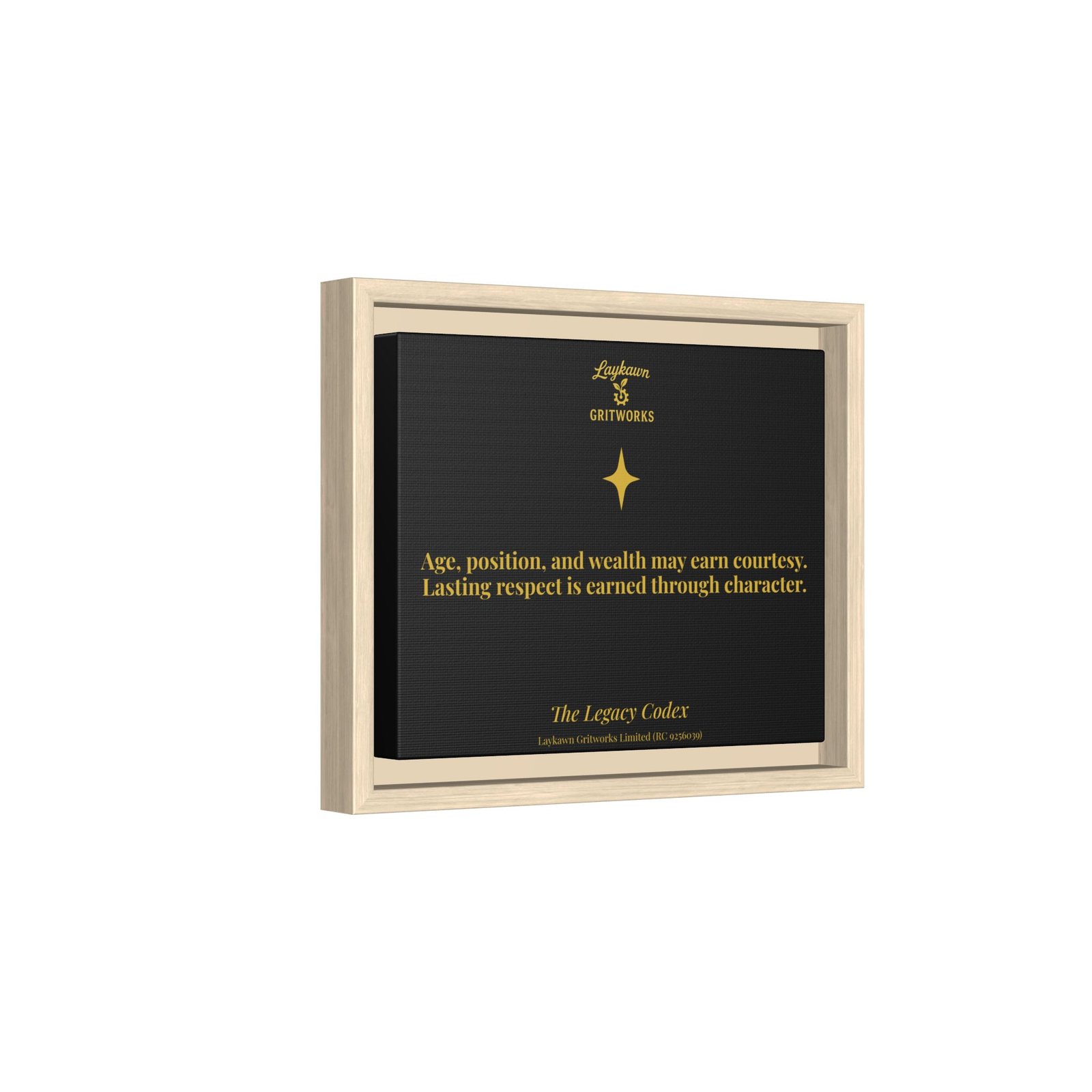 Earned Respect – The Legacy Codex Premium Framed Canvas - Image 6
