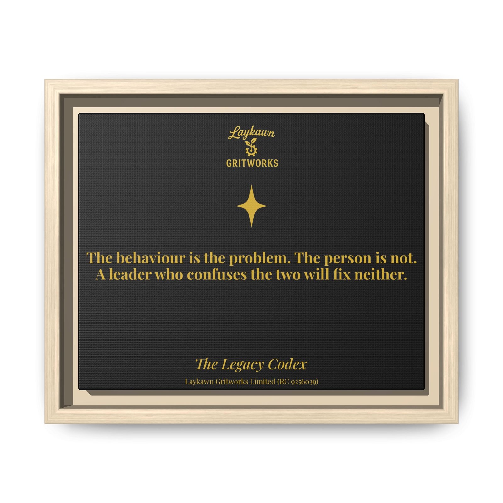 The Person is Not the Problem – The Legacy Codex Premium Framed Canvas - Image 5