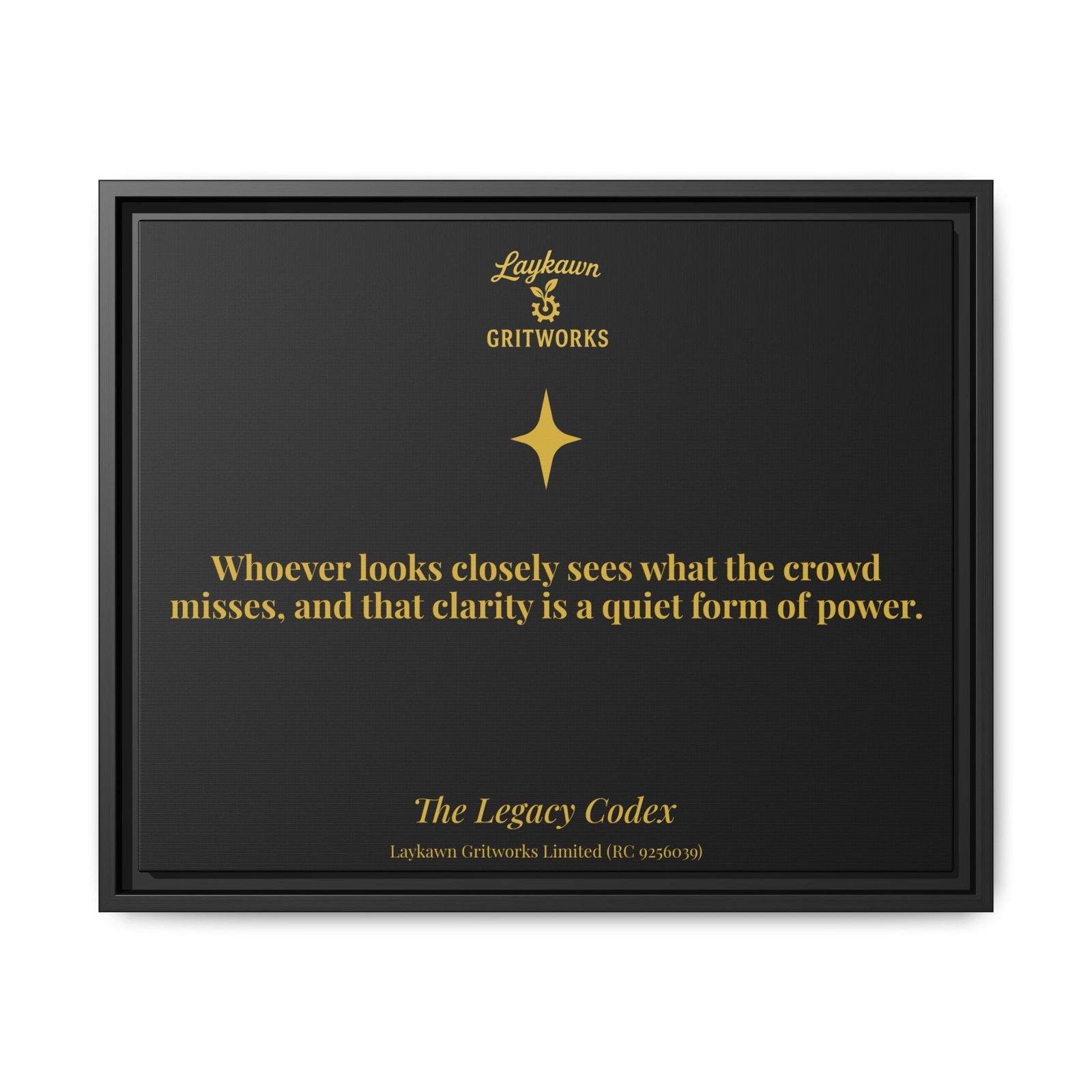 The Power of Observation – The Legacy Codex Premium Framed Canvas - Image 29