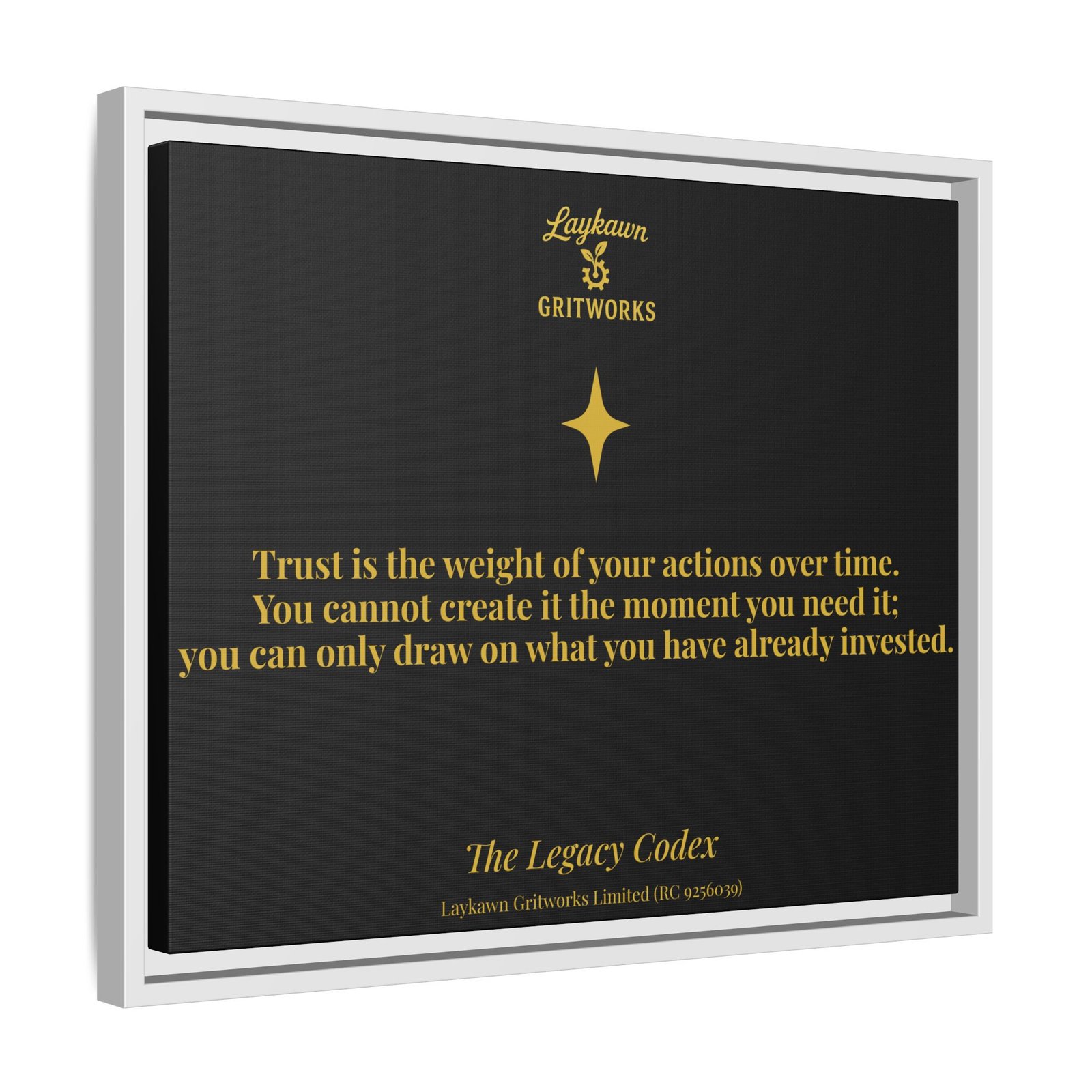 The Weight of Trust – The Legacy Codex Premium Framed Canvas - Image 18