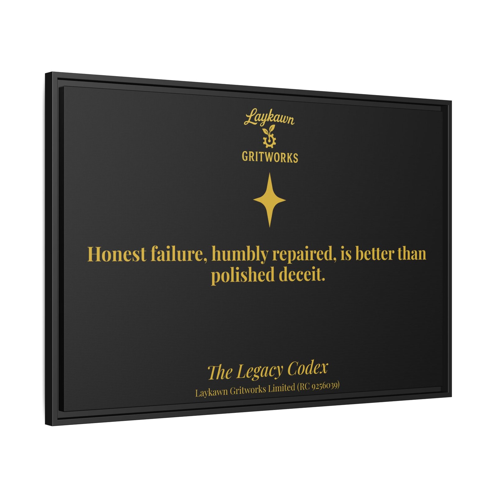 Honest Failure – The Legacy Codex Premium Framed Canvas - Image 42