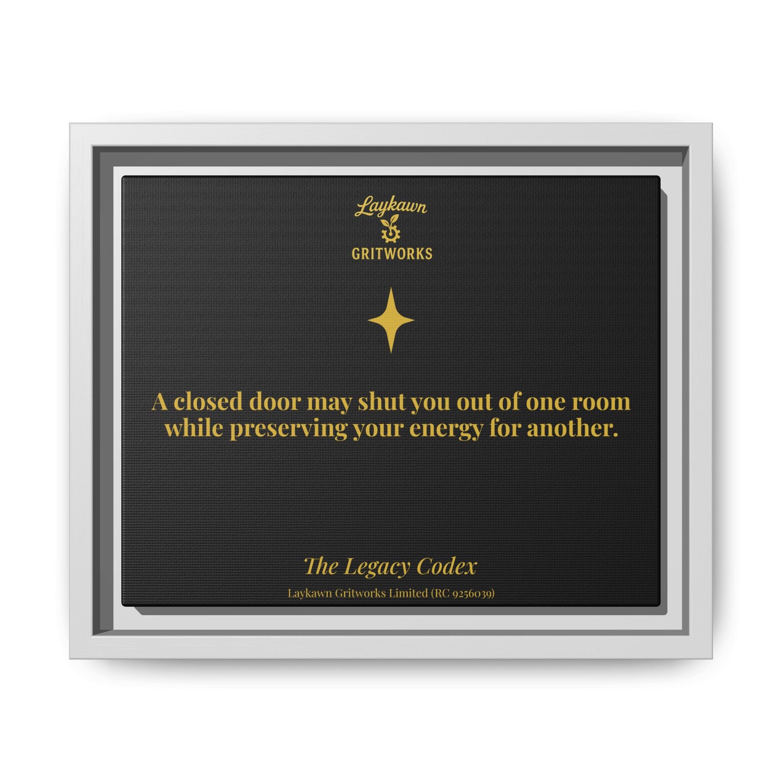 Beyond the Closed Door – The Legacy Codex Premium Framed Canvas - Image 13
