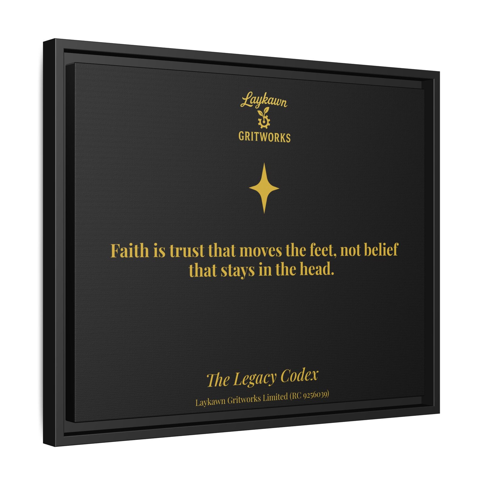 Faith That Moves – The Legacy Codex Premium Framed Canvas - Image 30