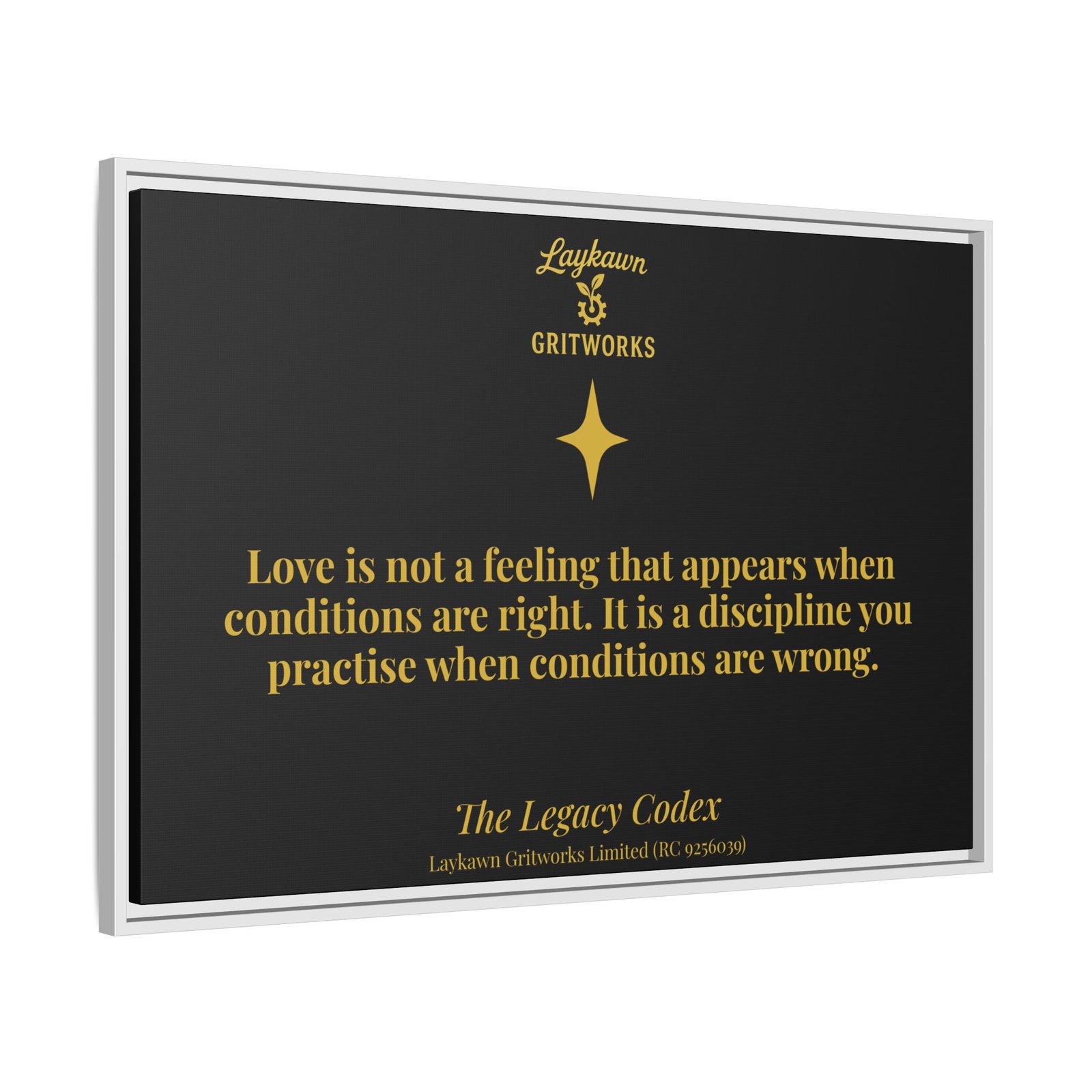 Love as Discipline – The Legacy Codex Premium Framed Canvas - Image 34