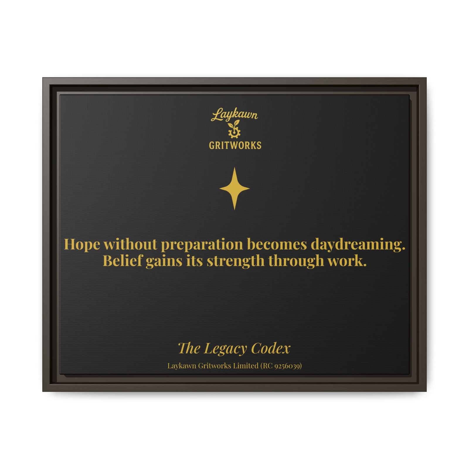 Hope With Preparation – The Legacy Codex Premium Framed Canvas - Image 25