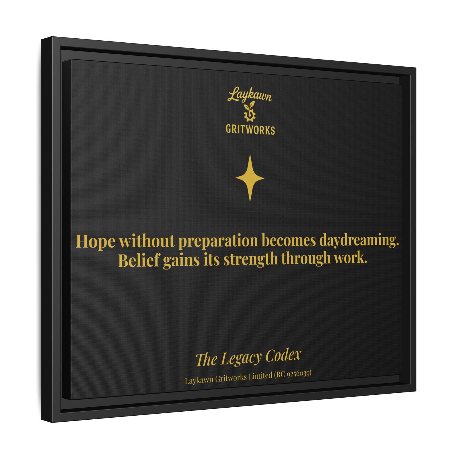Hope With Preparation – The Legacy Codex Premium Framed Canvas - Image 30