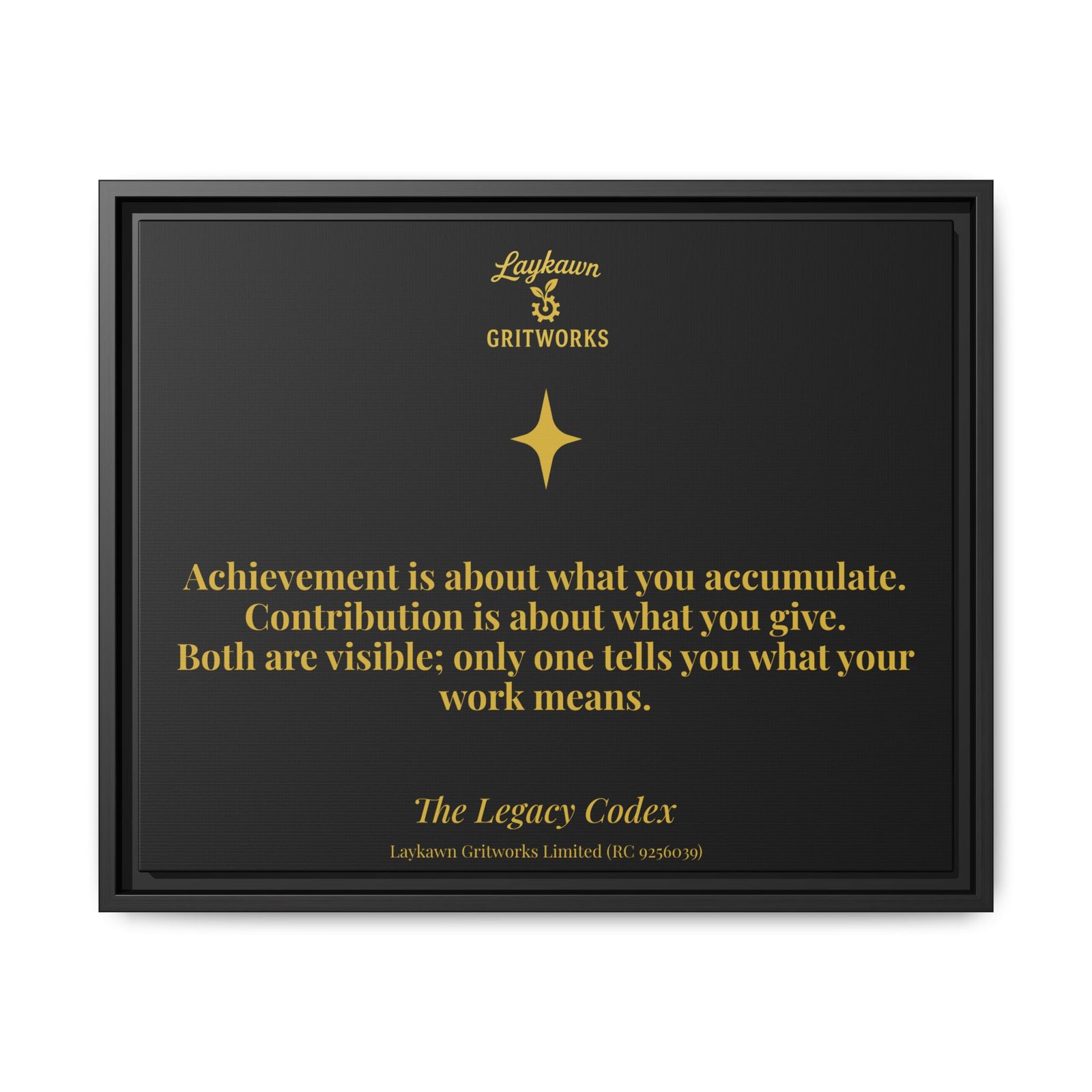 Achievement vs. Contribution – The Legacy Codex Premium Framed Canvas - Image 29