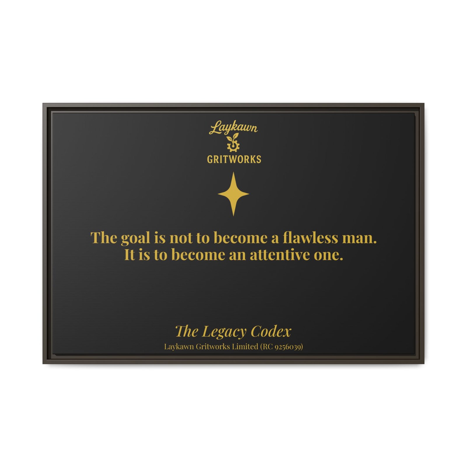 The Attentive Man – The Legacy Codex Premium Framed Canvas - Image 37
