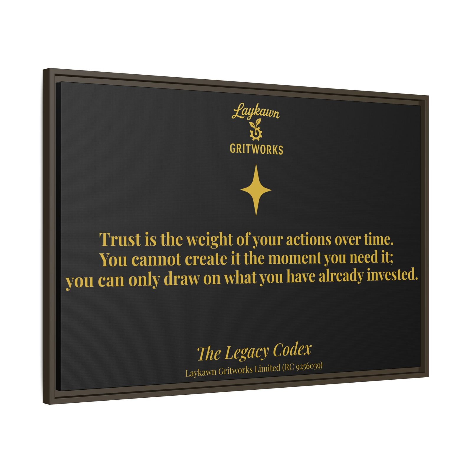 The Weight of Trust – The Legacy Codex Premium Framed Canvas - Image 38