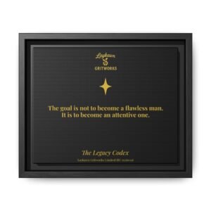 The Attentive Man – The Legacy Codex Premium Framed Canvas