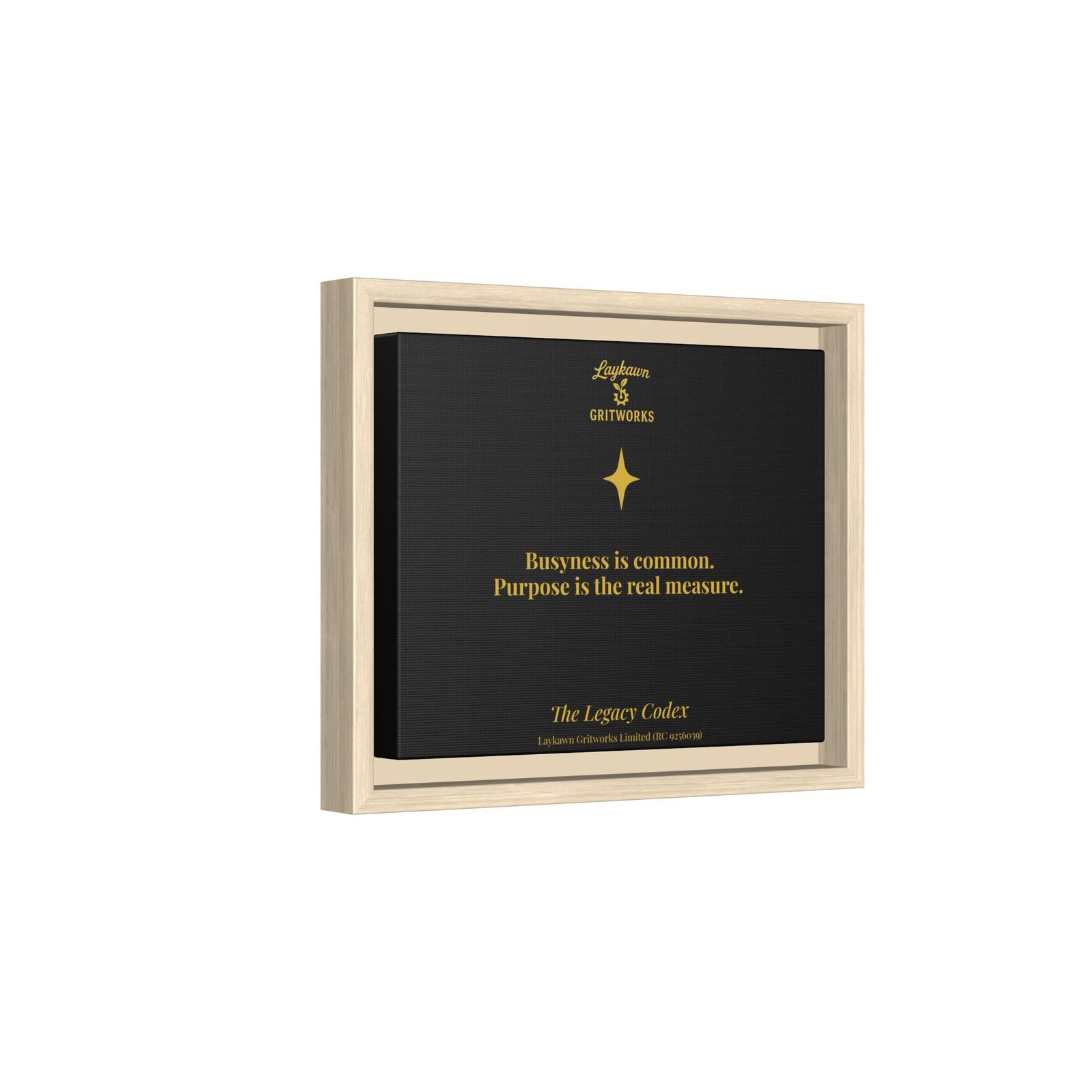 Purpose Over Busyness – The Legacy Codex Premium Framed Canvas - Image 6