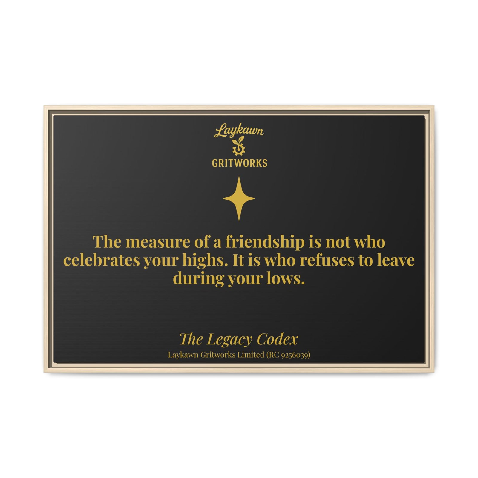 Tested Friendship – The Legacy Codex Premium Framed Canvas - Image 45