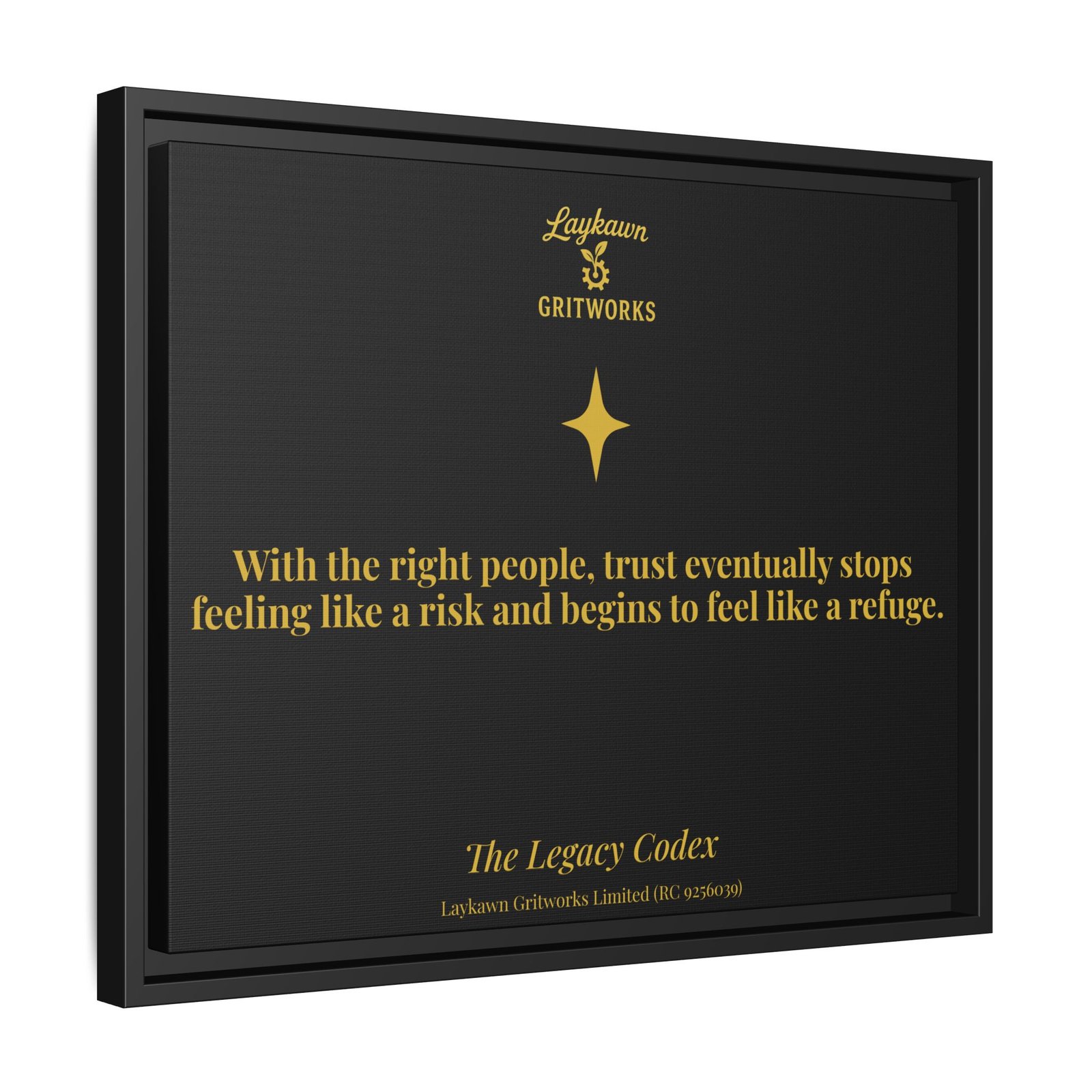 Trust as Refuge – The Legacy Codex Premium Framed Canvas - Image 30