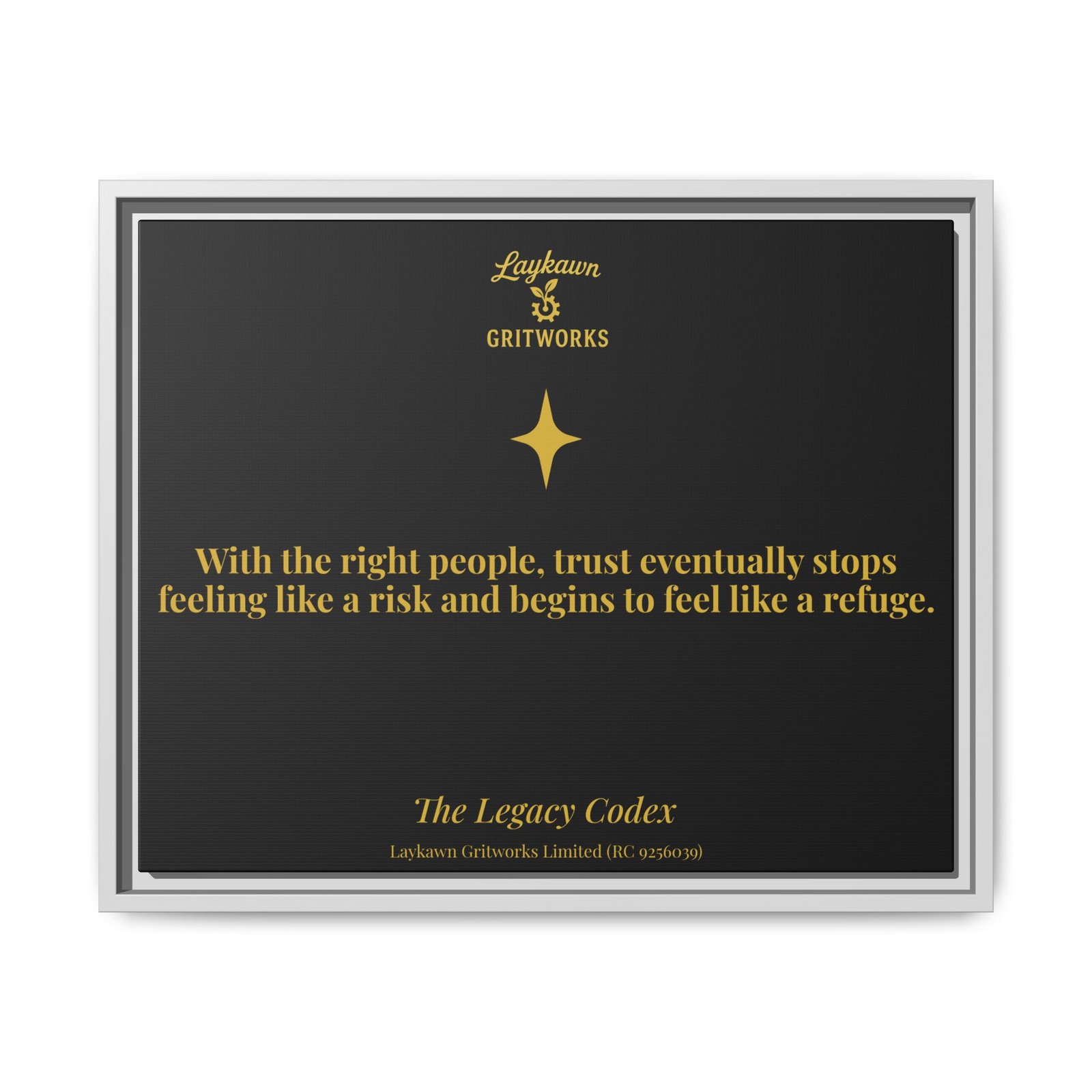 Trust as Refuge – The Legacy Codex Premium Framed Canvas - Image 17