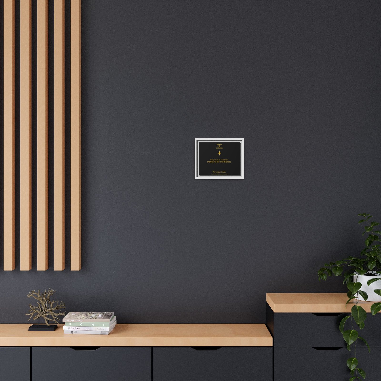Purpose Over Busyness – The Legacy Codex Premium Framed Canvas - Image 16