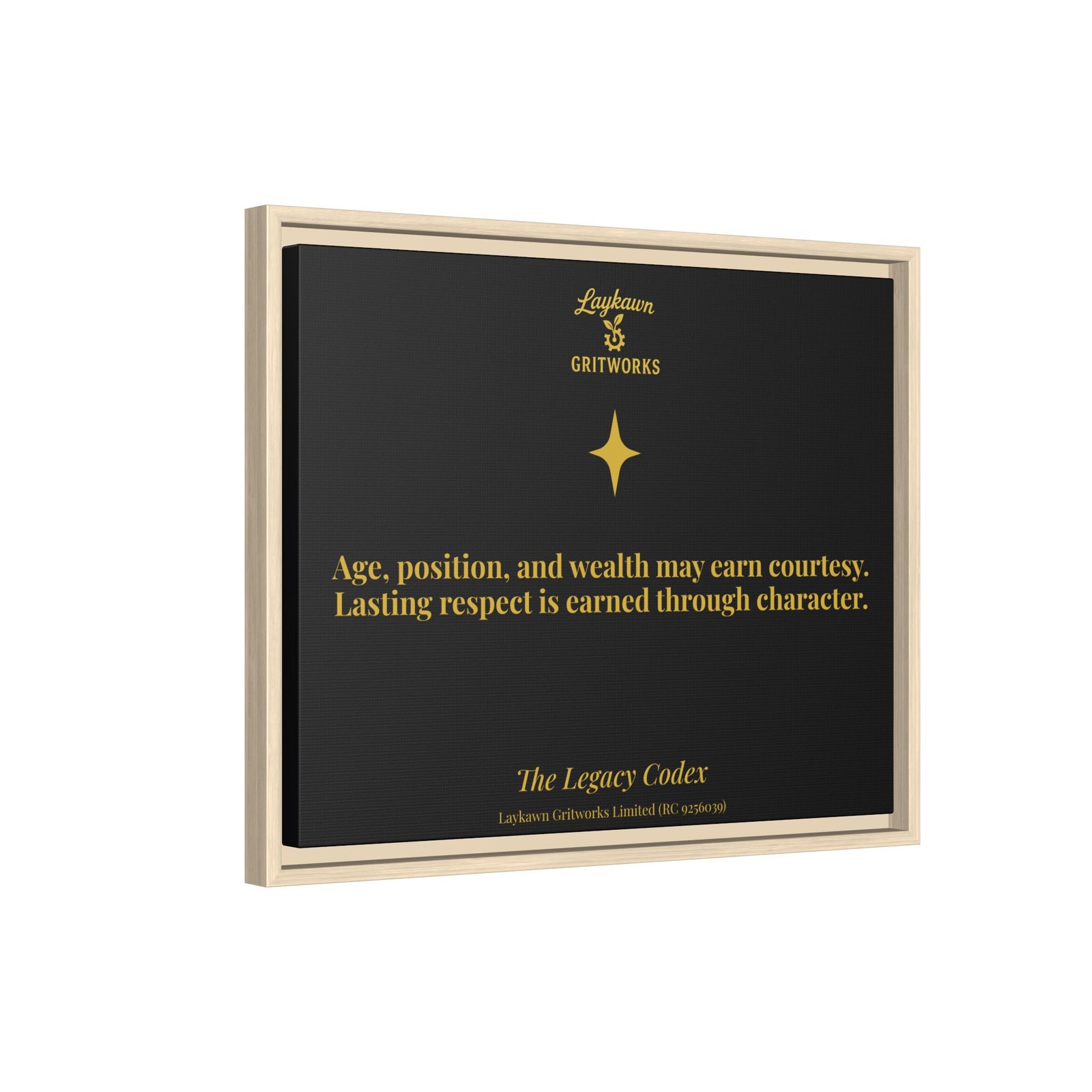 Earned Respect – The Legacy Codex Premium Framed Canvas - Image 22