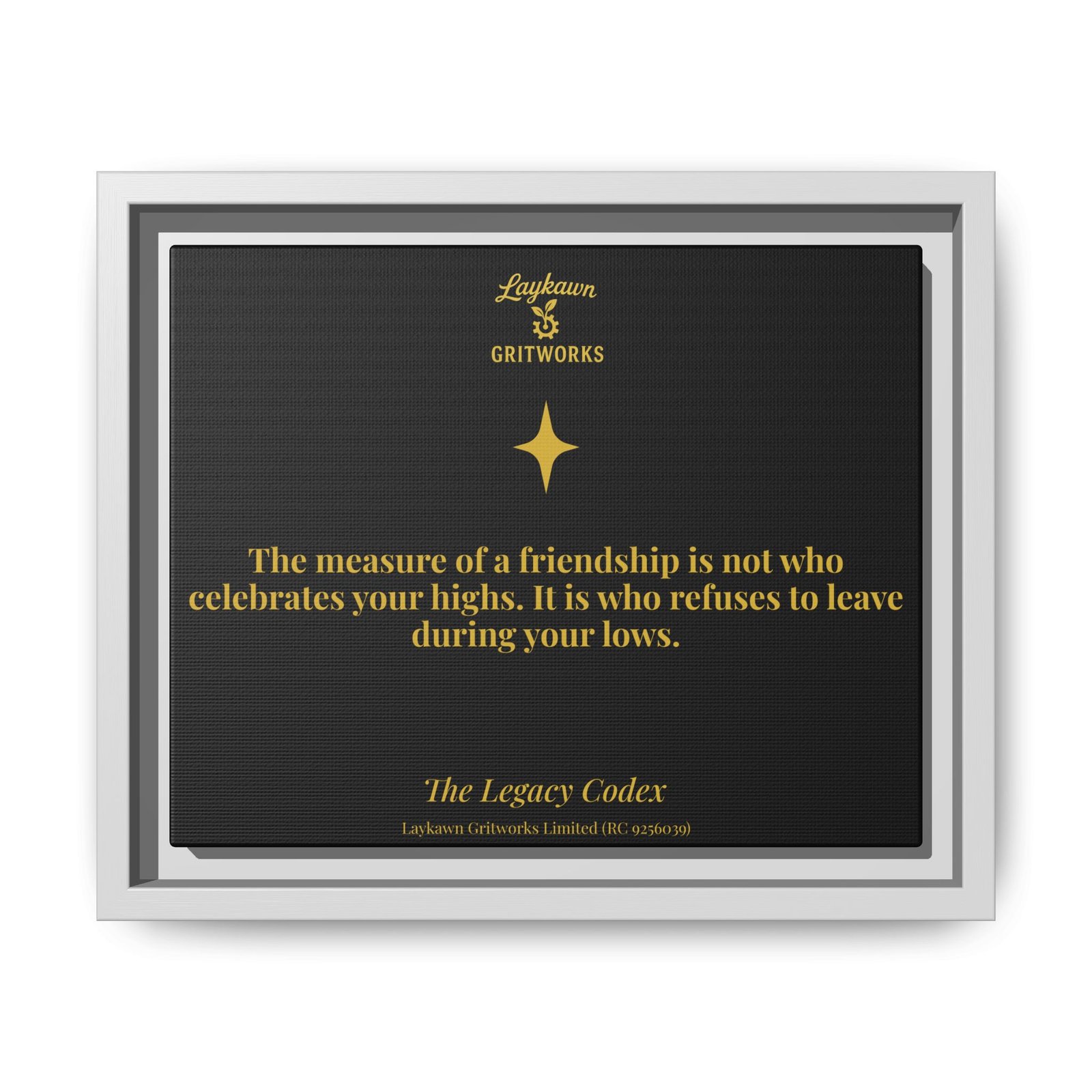 Tested Friendship – The Legacy Codex Premium Framed Canvas - Image 13