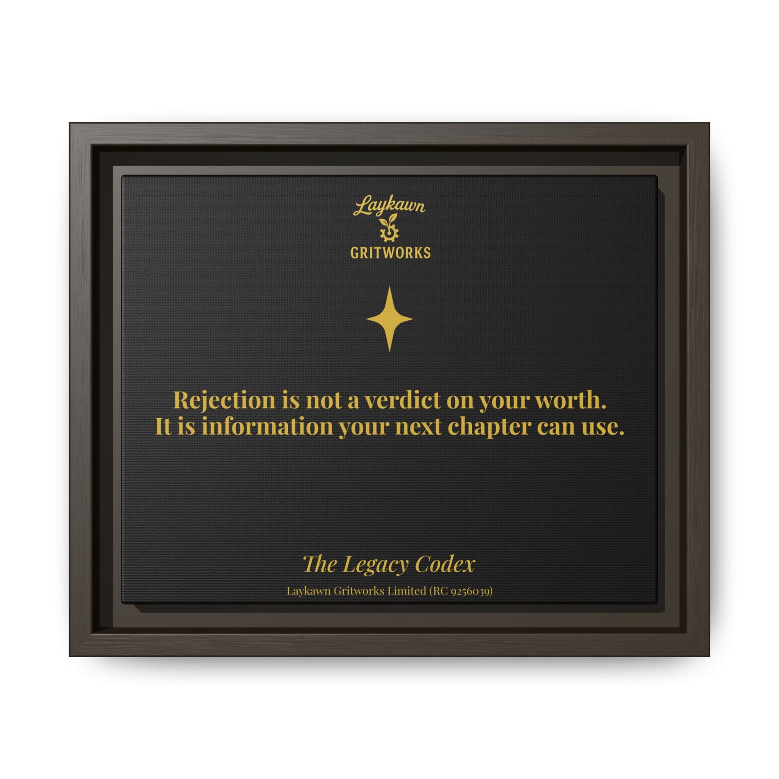 Rejection as Information – The Legacy Codex Premium Framed Canvas - Image 9