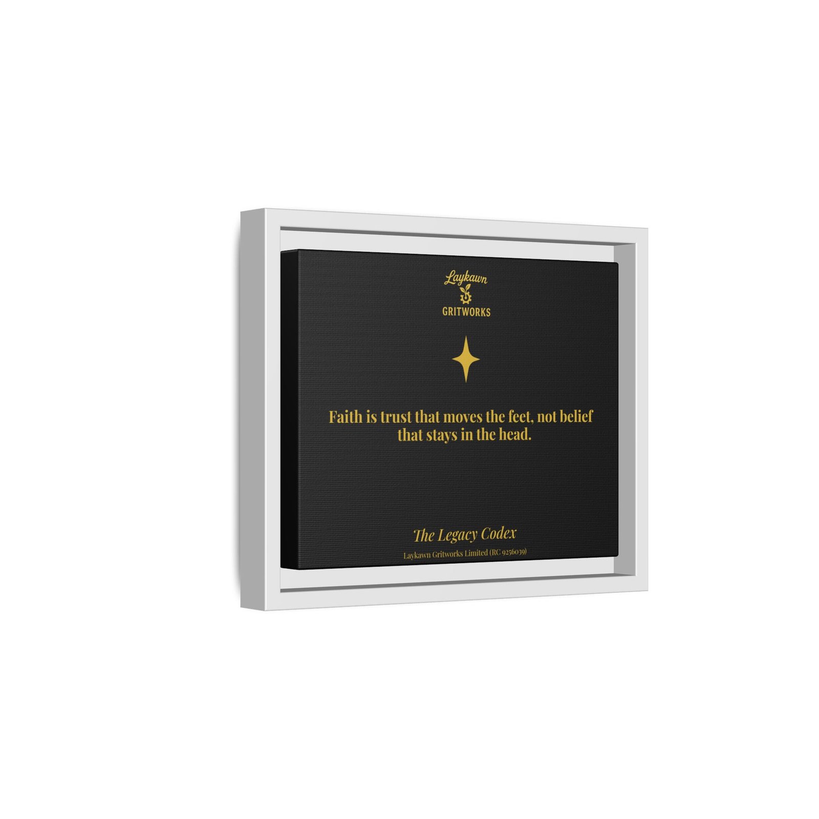 Faith That Moves – The Legacy Codex Premium Framed Canvas - Image 14