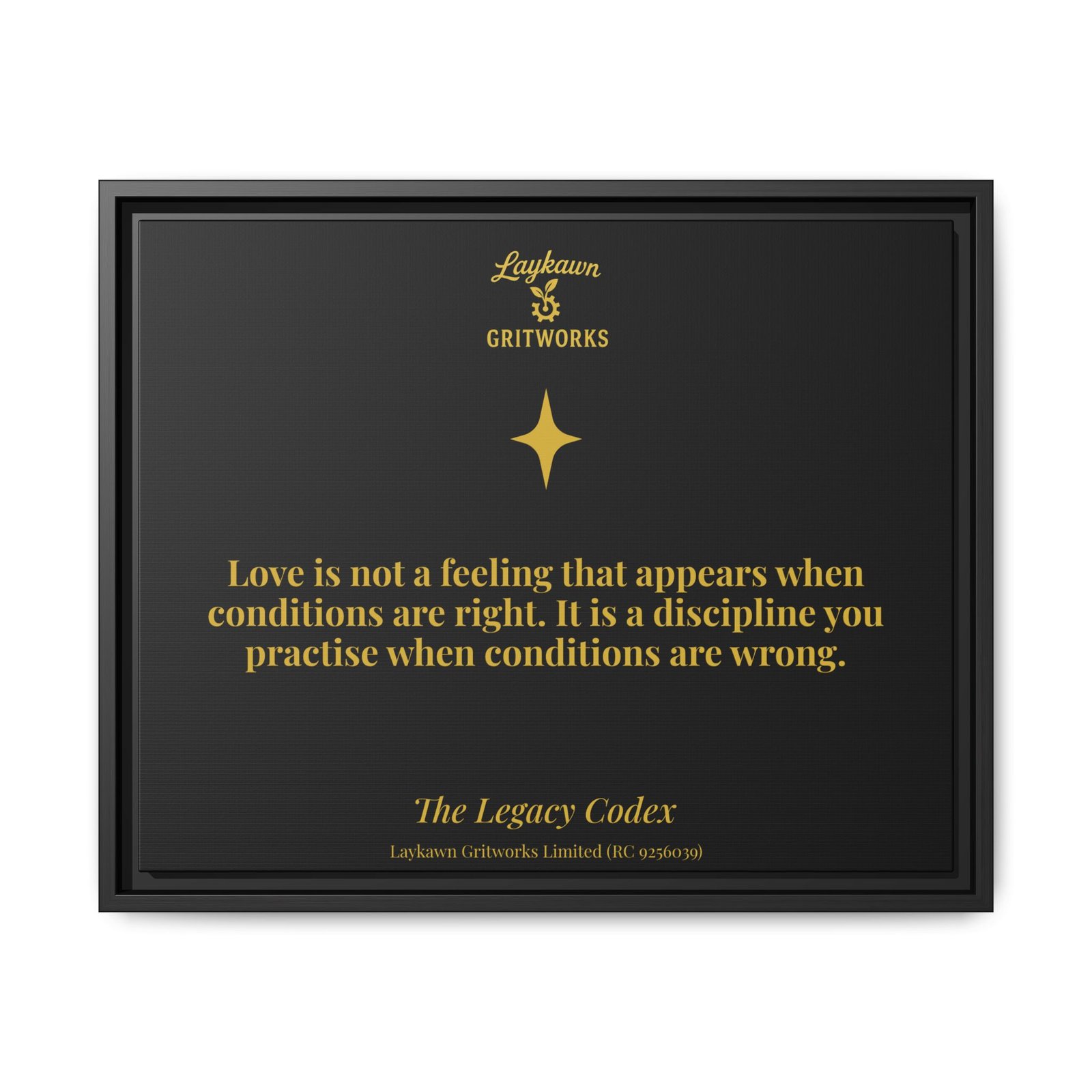 Love as Discipline – The Legacy Codex Premium Framed Canvas - Image 29