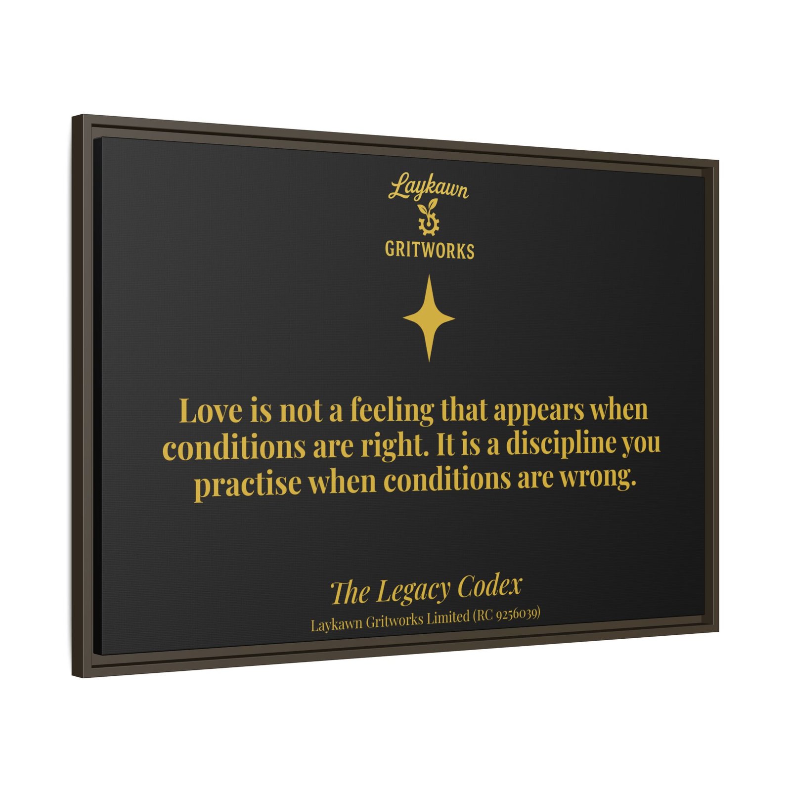 Love as Discipline – The Legacy Codex Premium Framed Canvas - Image 38