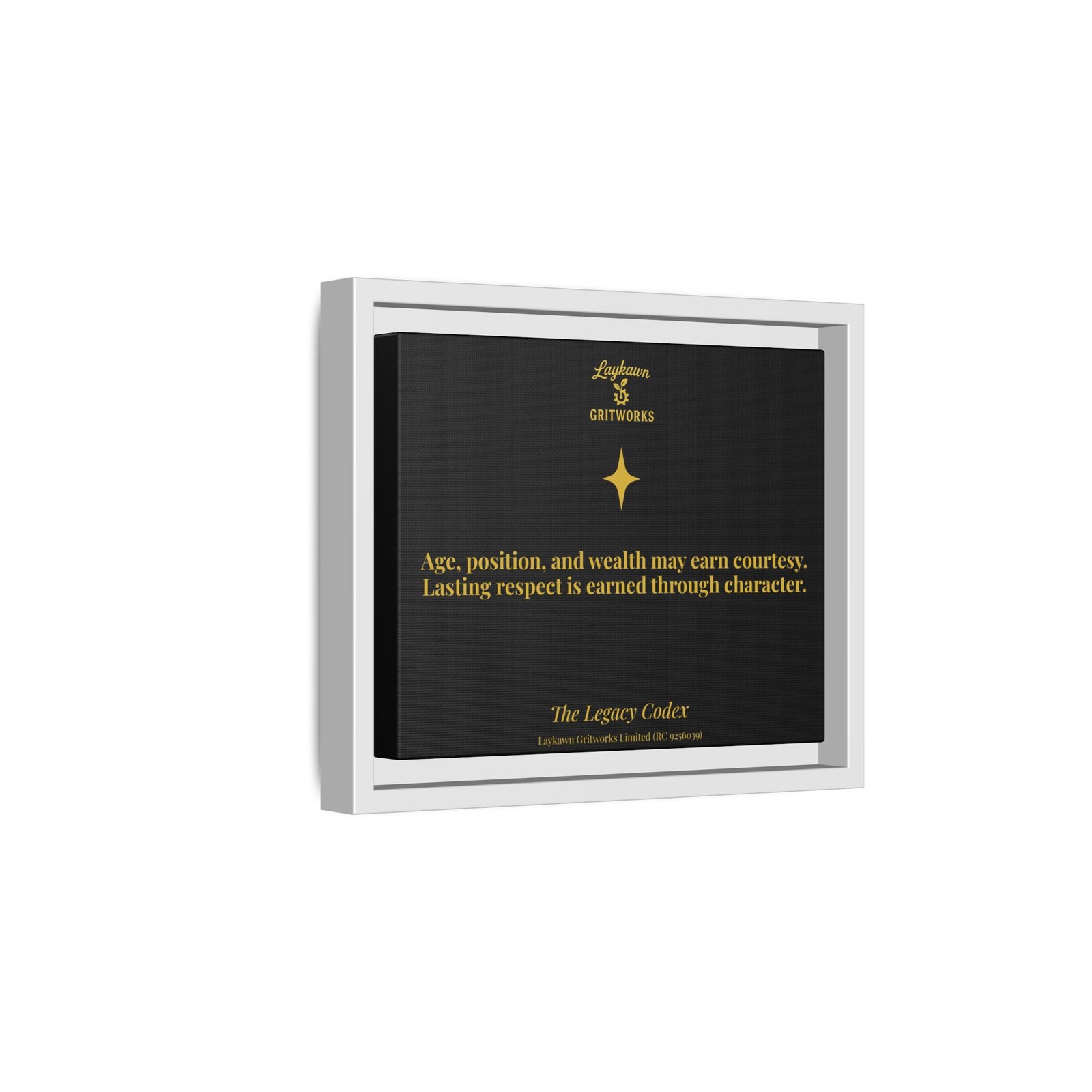 Earned Respect – The Legacy Codex Premium Framed Canvas - Image 14