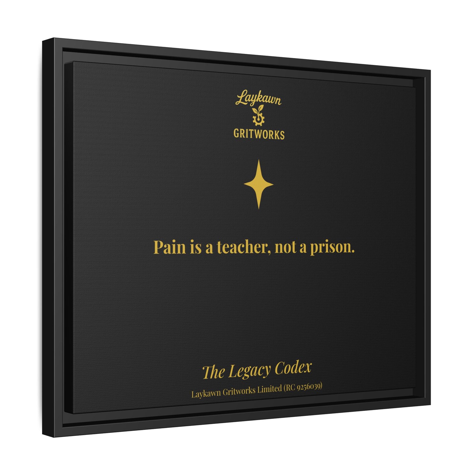 Pain as a Teacher – The Legacy Codex Premium Framed Canvas - Image 30