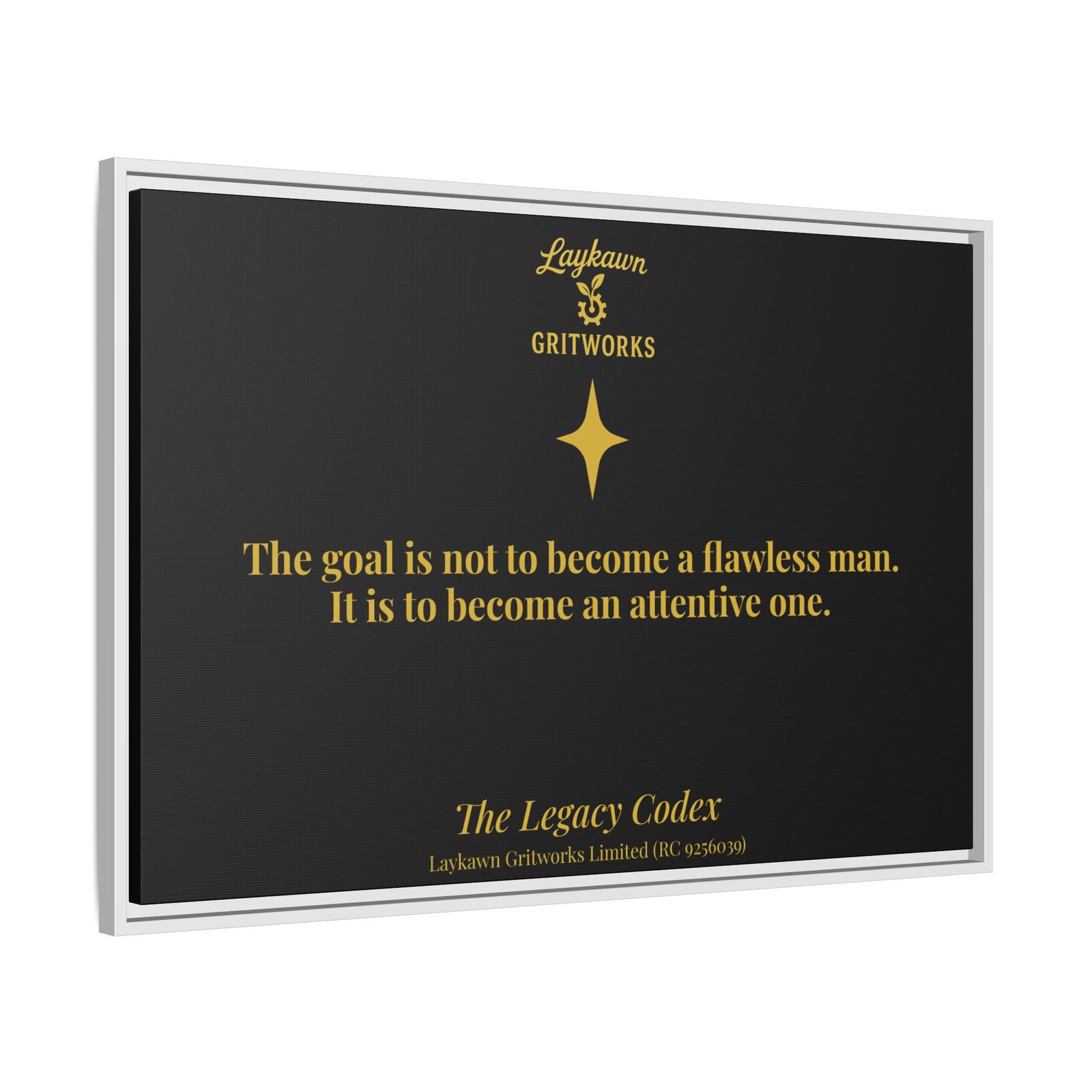 The Attentive Man – The Legacy Codex Premium Framed Canvas - Image 34