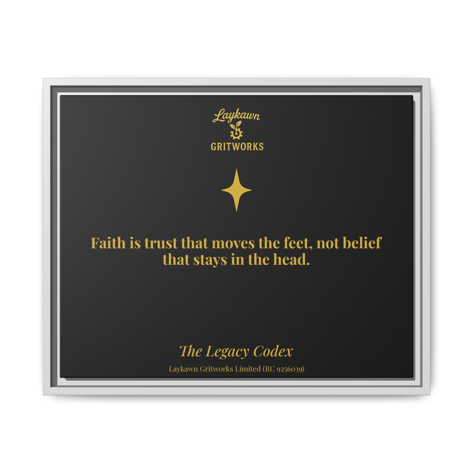 Faith That Moves – The Legacy Codex Premium Framed Canvas - Image 17