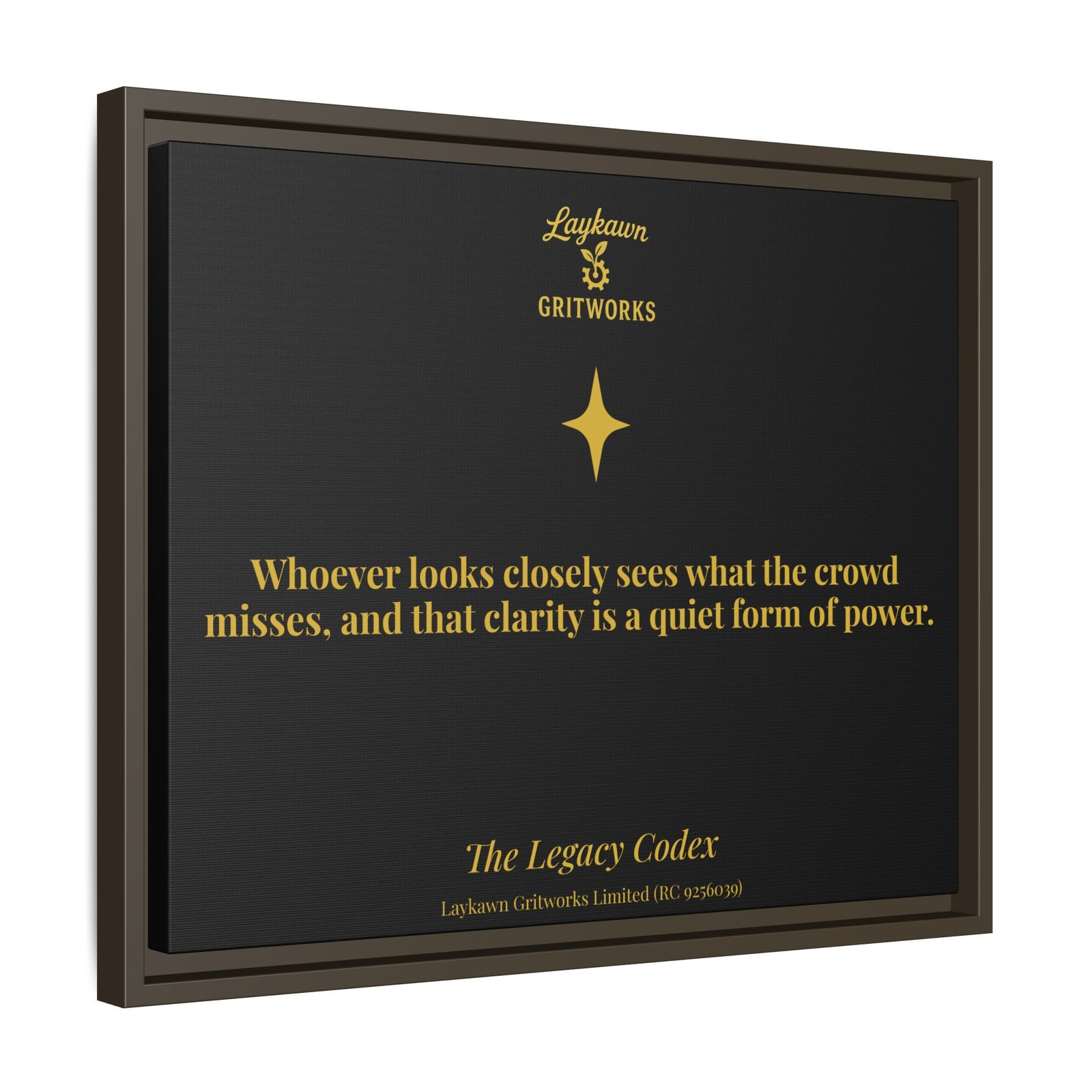 The Power of Observation – The Legacy Codex Premium Framed Canvas - Image 26