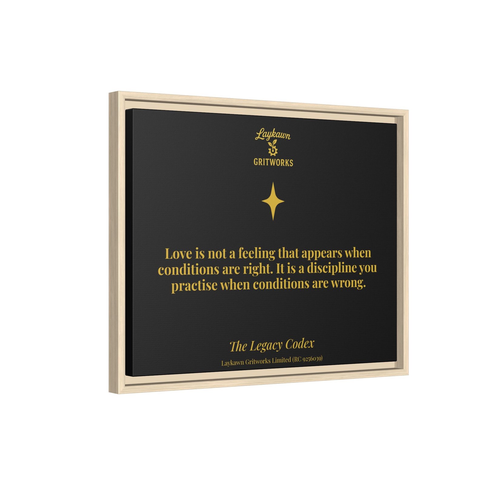 Love as Discipline – The Legacy Codex Premium Framed Canvas - Image 22
