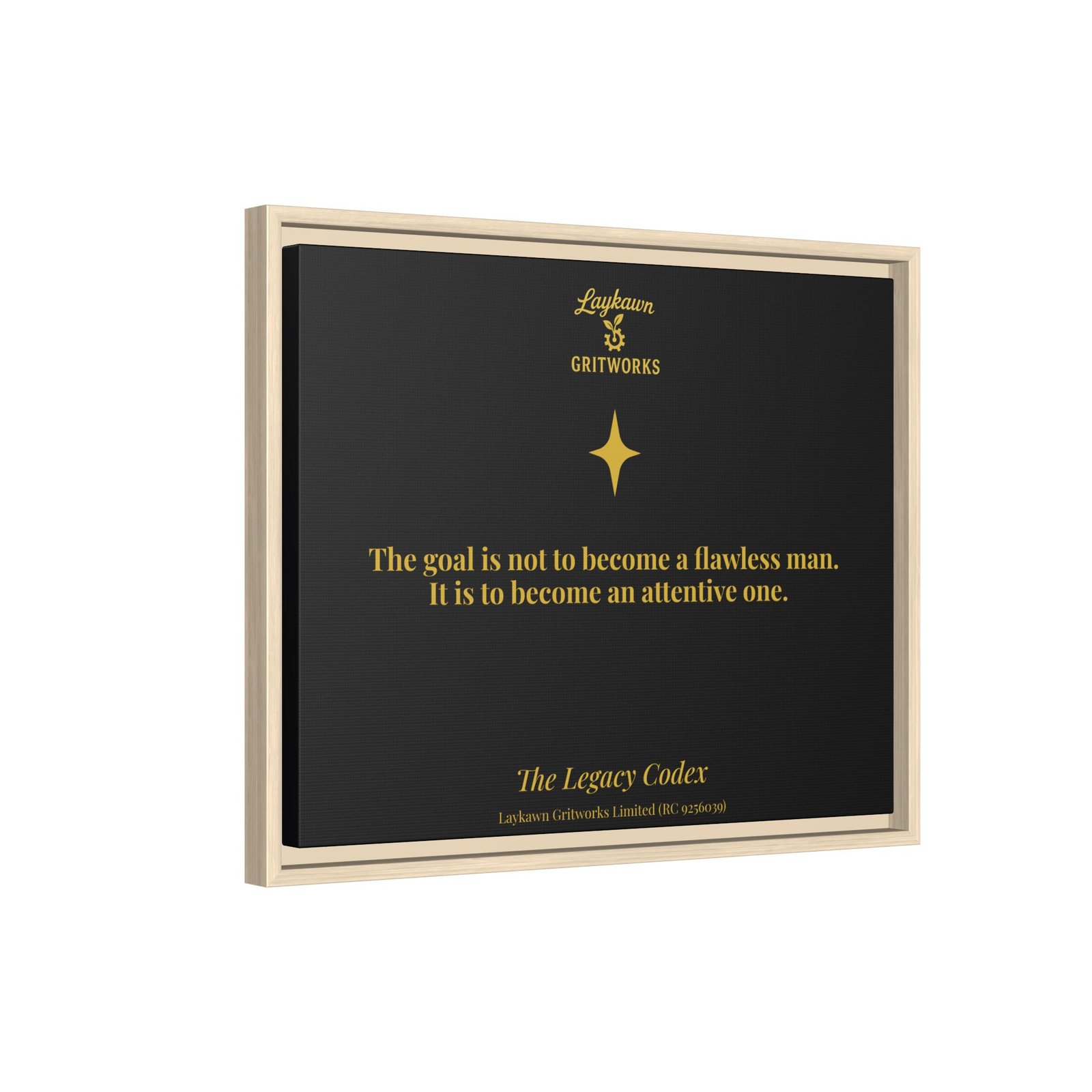 The Attentive Man – The Legacy Codex Premium Framed Canvas - Image 22