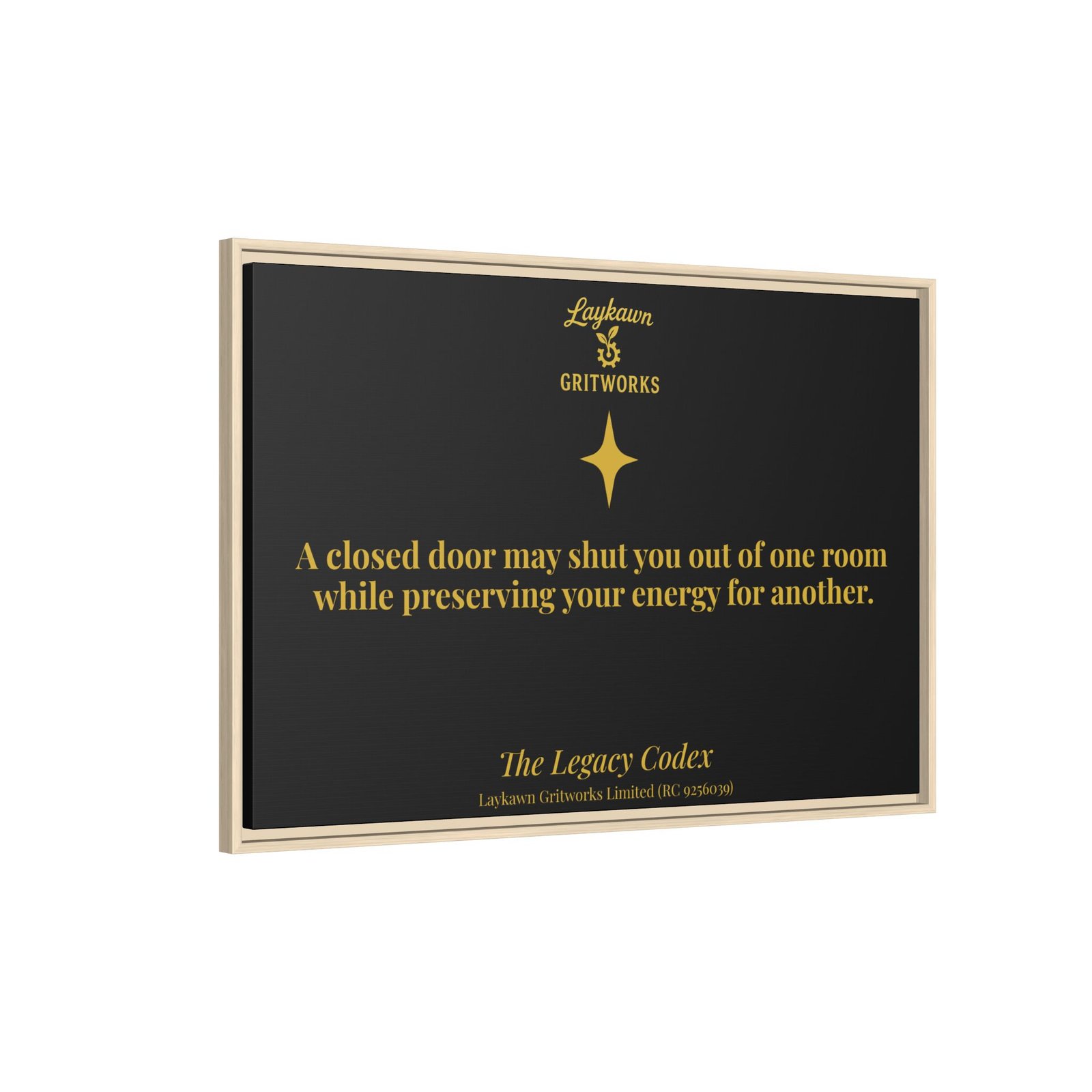 Beyond the Closed Door – The Legacy Codex Premium Framed Canvas - Image 46