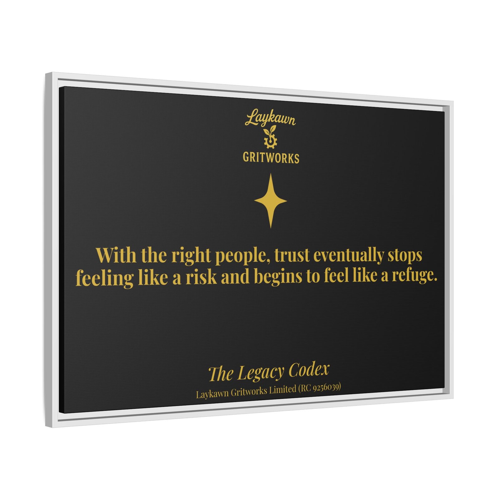 Trust as Refuge – The Legacy Codex Premium Framed Canvas - Image 34