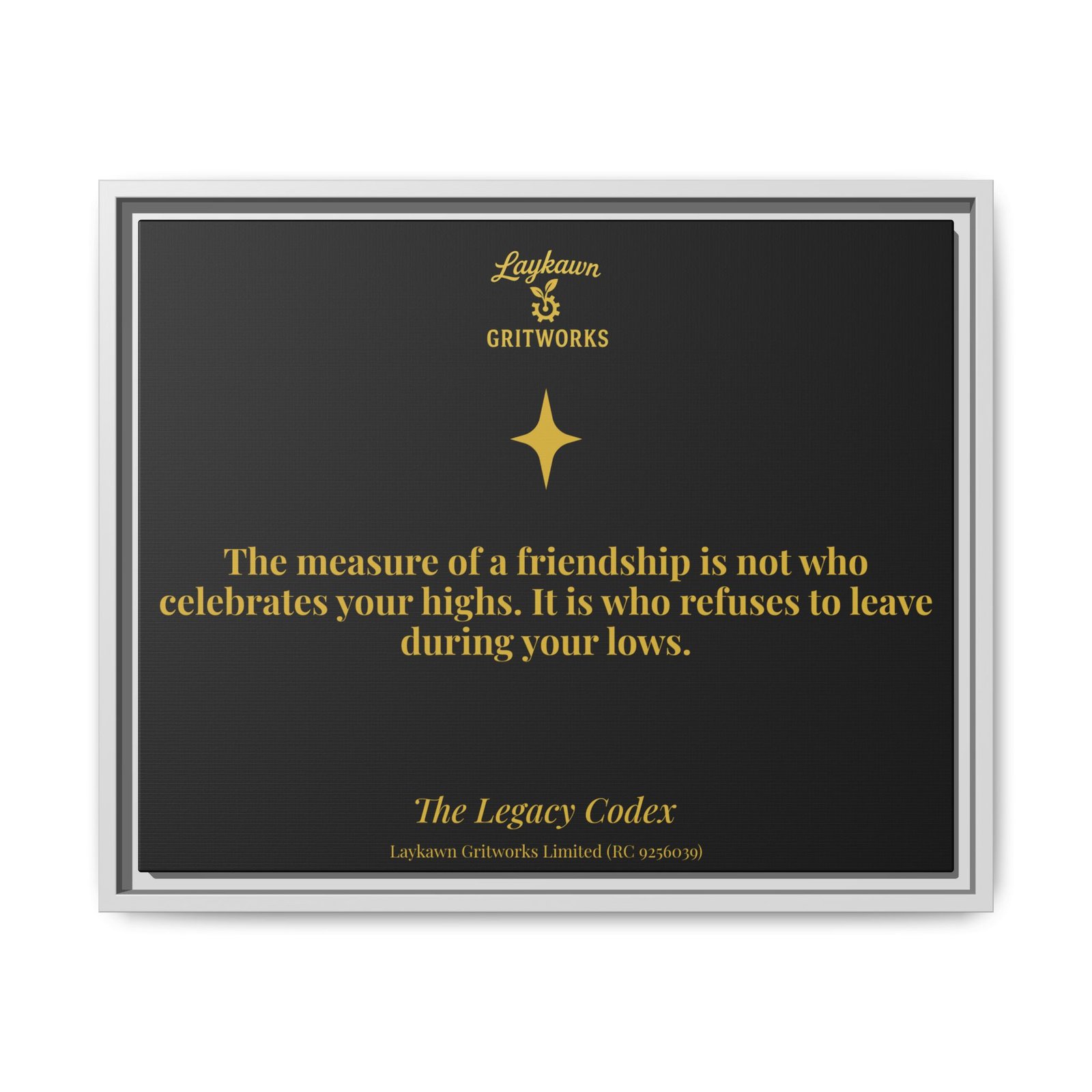 Tested Friendship – The Legacy Codex Premium Framed Canvas - Image 17